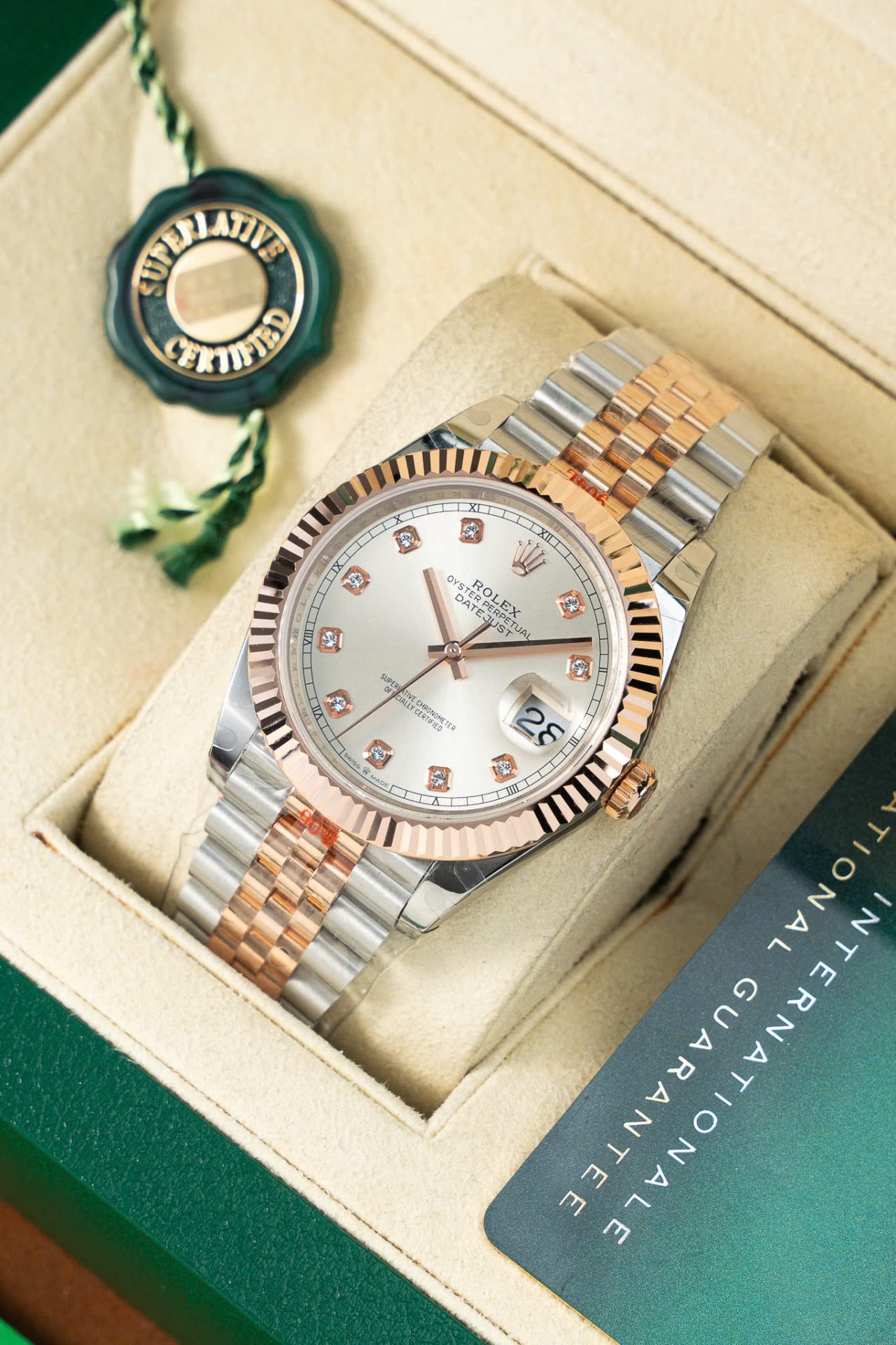 Rolex Copies Watch DateJust 126331 Dial Sundust Custom Gold Wrapped GM Factory 41mm - Top club