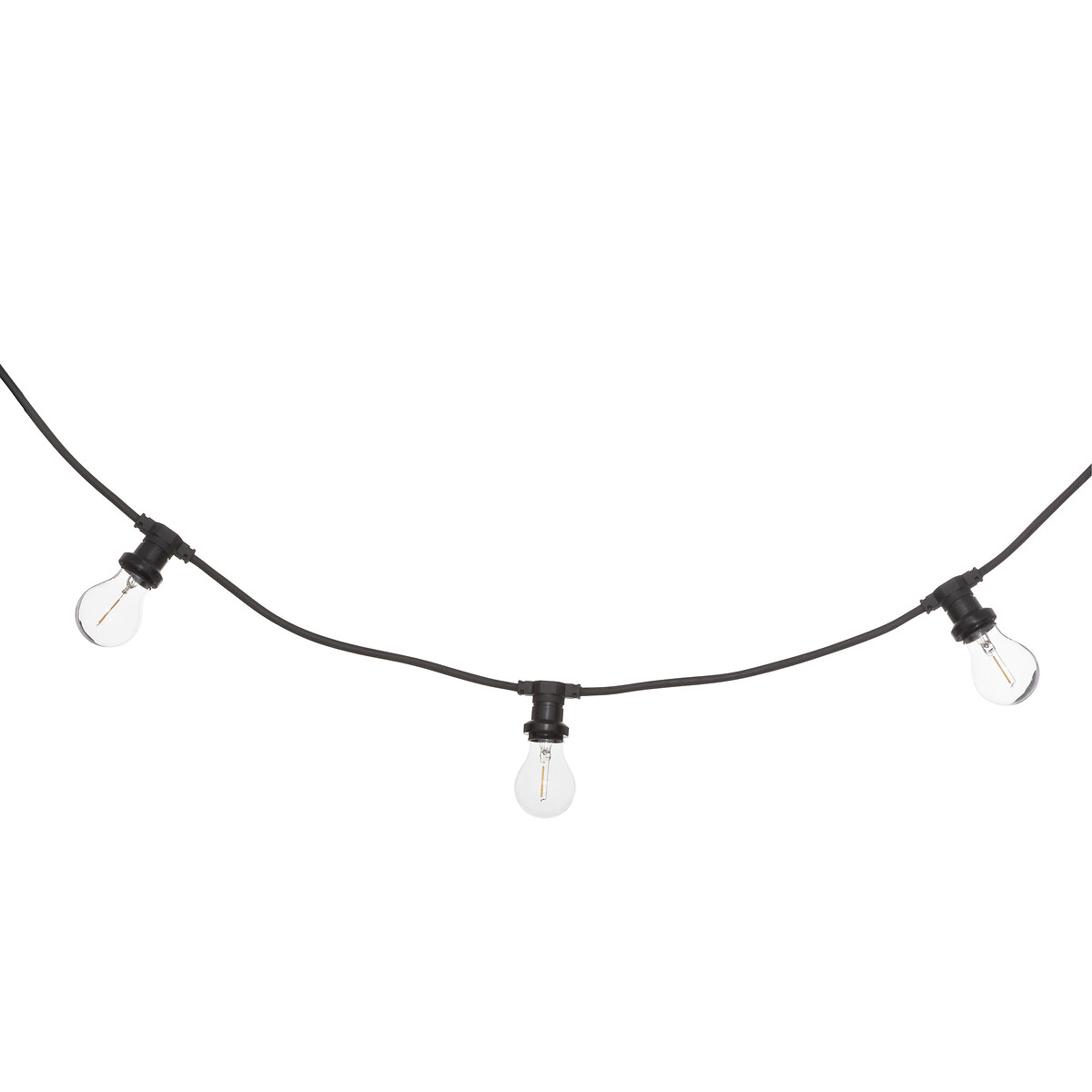 Outdoor LED garland, mains Black, L.520 cm