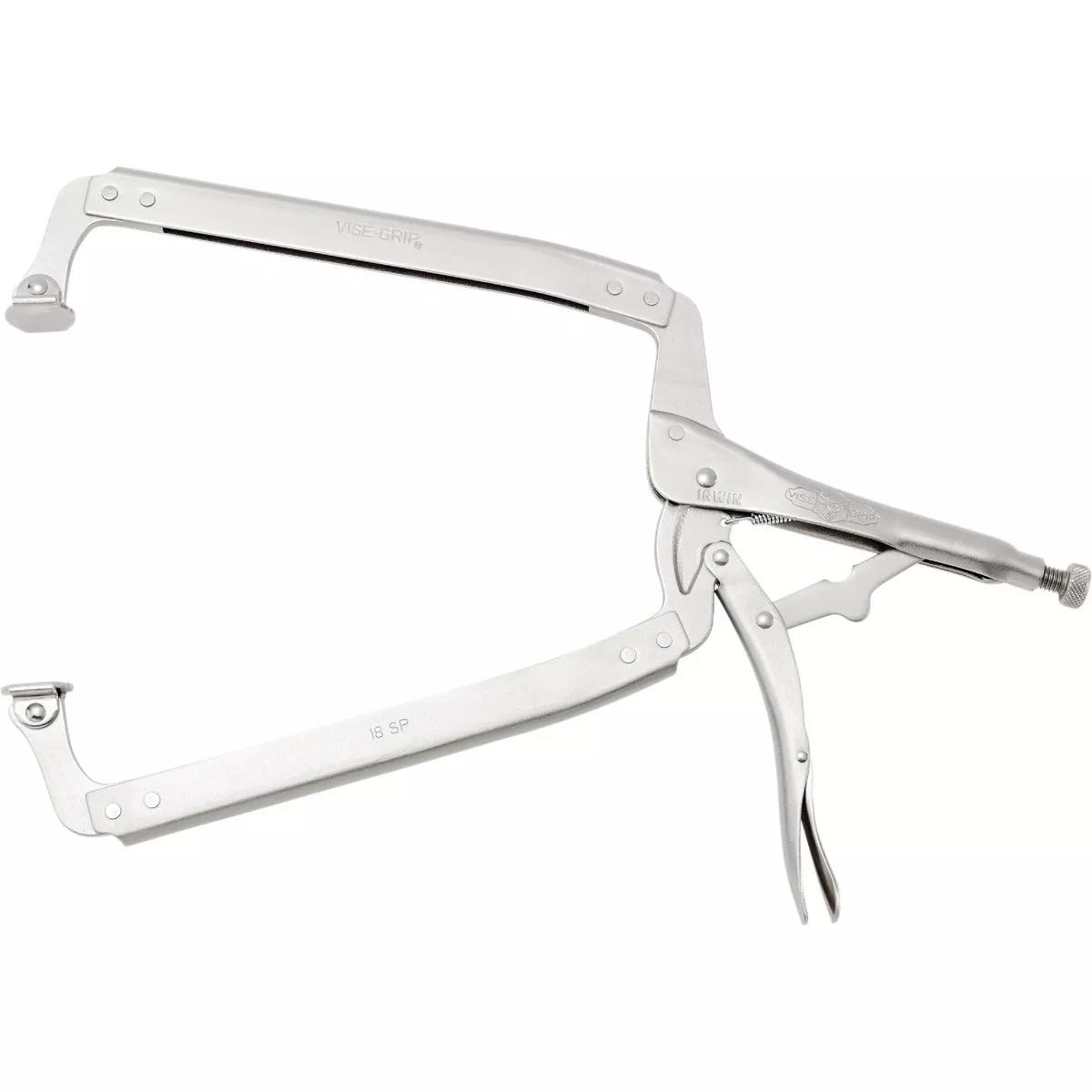 Irwin Vise-Grip 18 In. Locking C-Clamp with Swivel Jaws