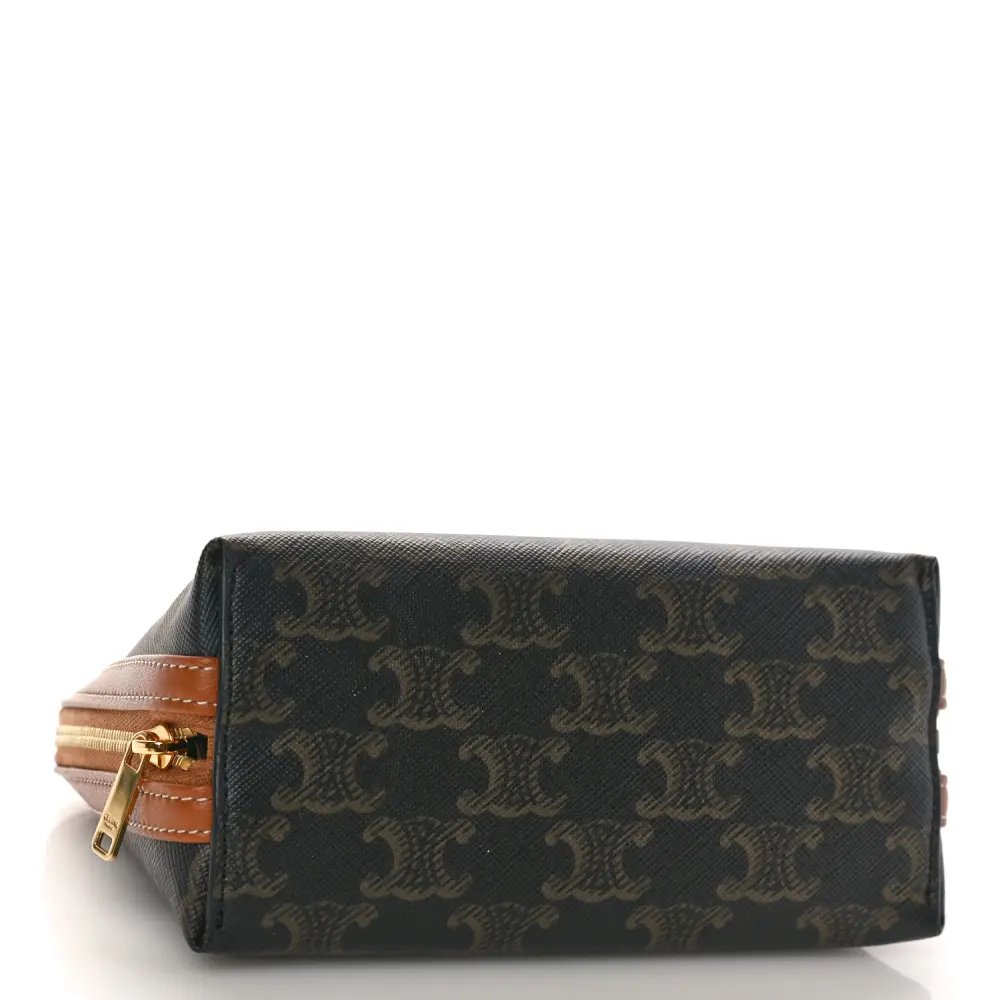 Celine Triomphe Canvas & Calfskin Replica Handbag – Perfect Match1:1High-quality replica