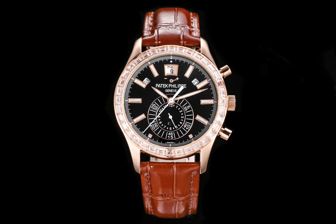 Patek Philippe Replica 1:1 Watch Complications 5961R Brown Leather Strap 40.5mm - Elite Watch Atelier