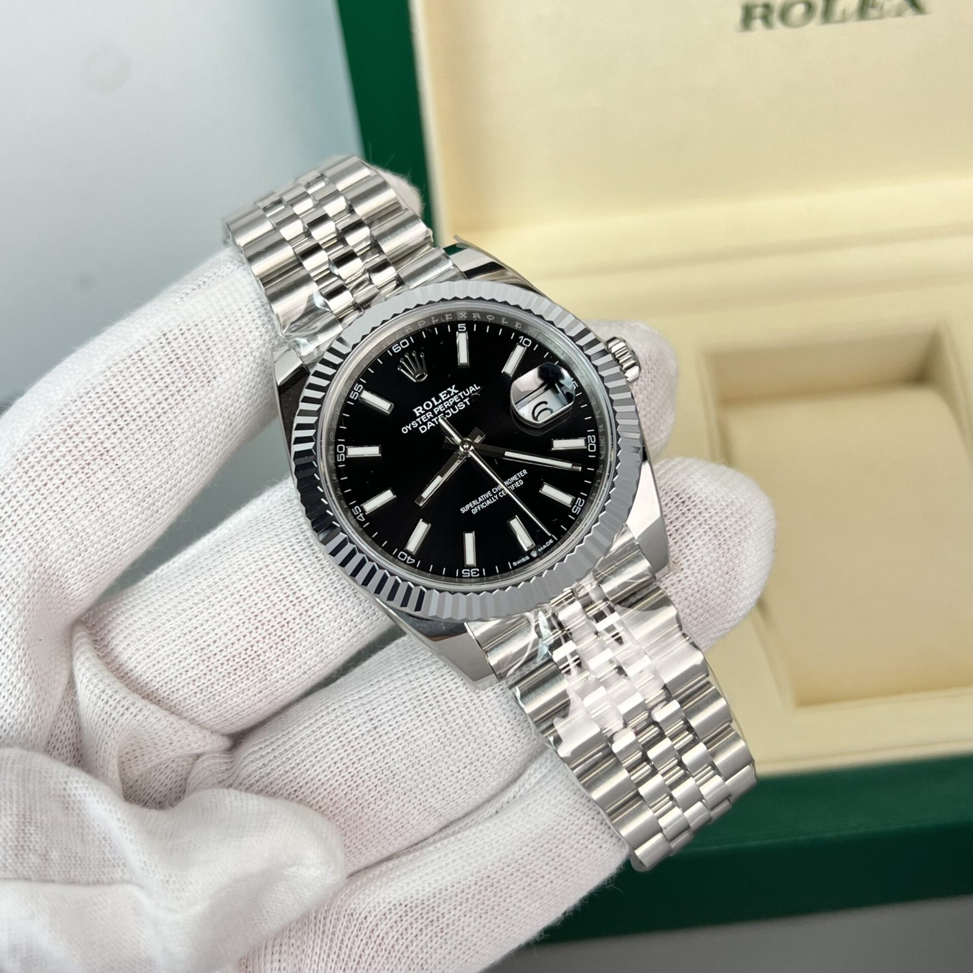 Rolex Replica 1:1 Watch DateJust 126334 Black Dial Clean Factory 41mm - Elite Watch Atelier