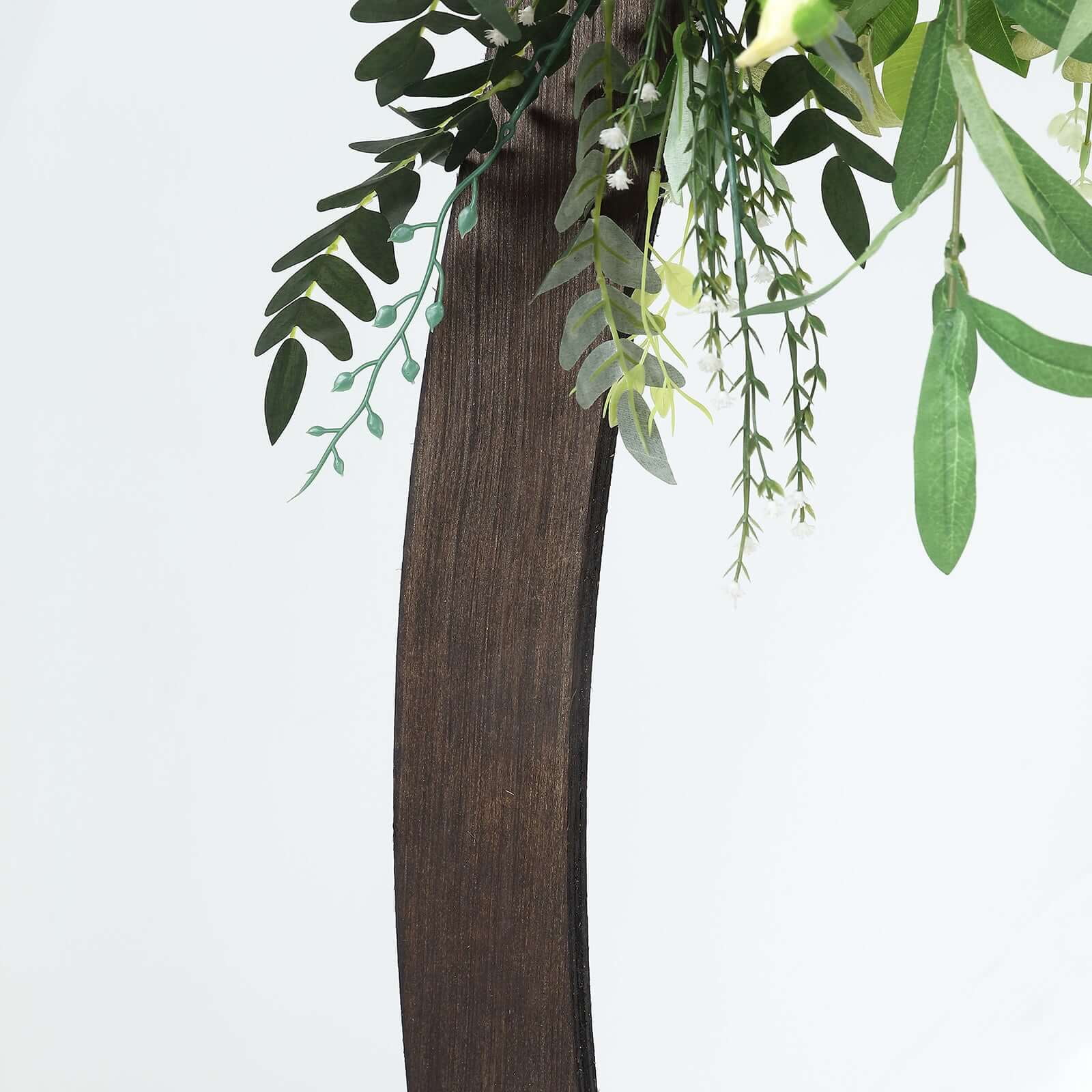 Efavormart 7FT Rustic Square Wedding Arch Wooden Backdrop Stand, Wedding Ceremony Arch - Brown - Image 26