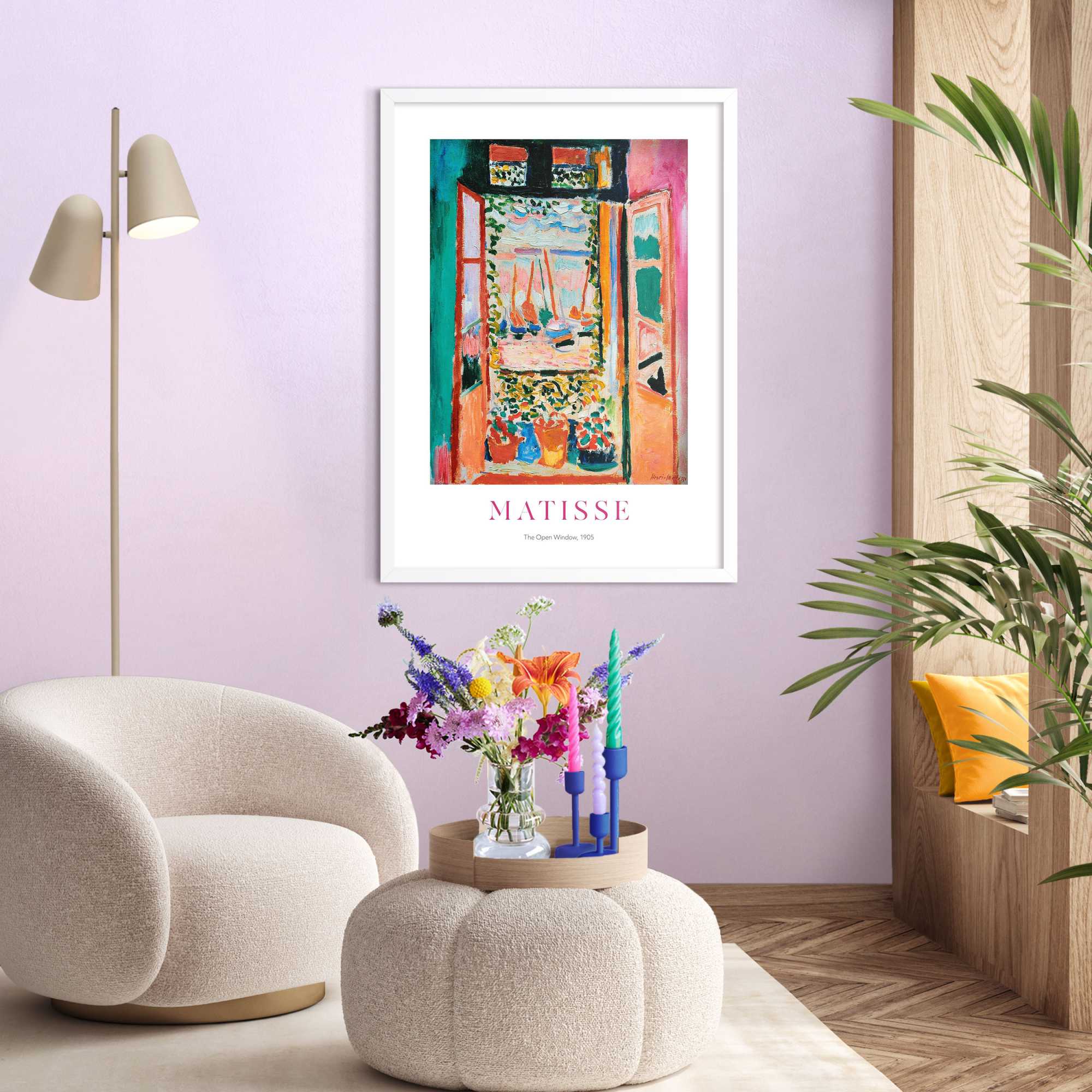Reinders - Matisse The Open Window - Schilderij 70x50cm Wit