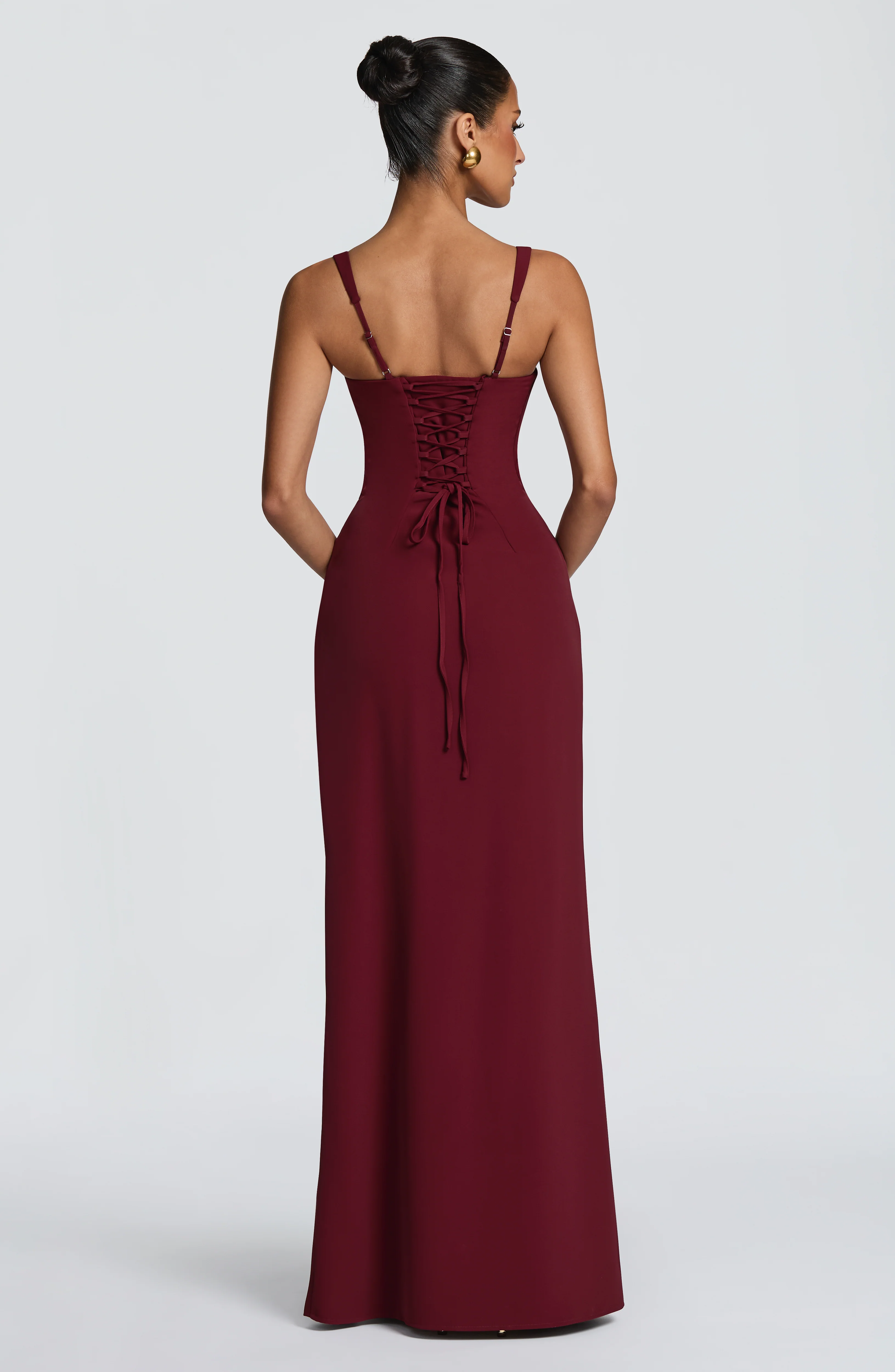 Laleh Maxi Dress - Cherry Lacquer