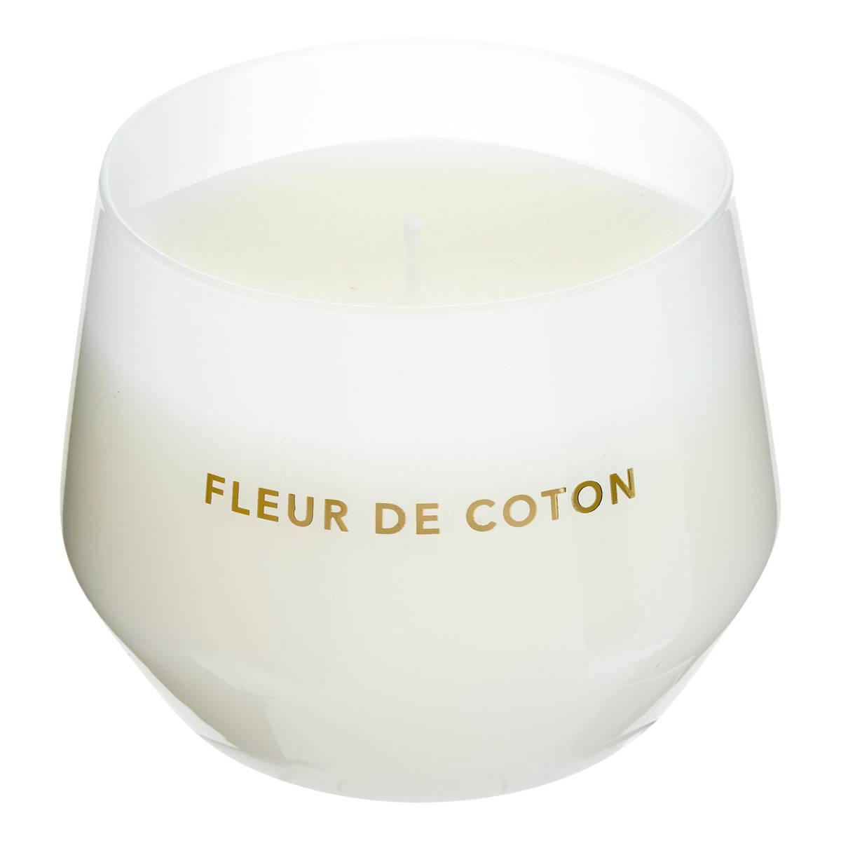 Scented Candle "Glowy" Floral Scent, Cotton Flower, 300g