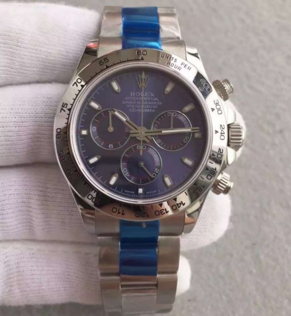 Replica Rolex Daytona Baselworld 116509 Blue Dial SS Bracelet A4130 - Elite Watch Atelier