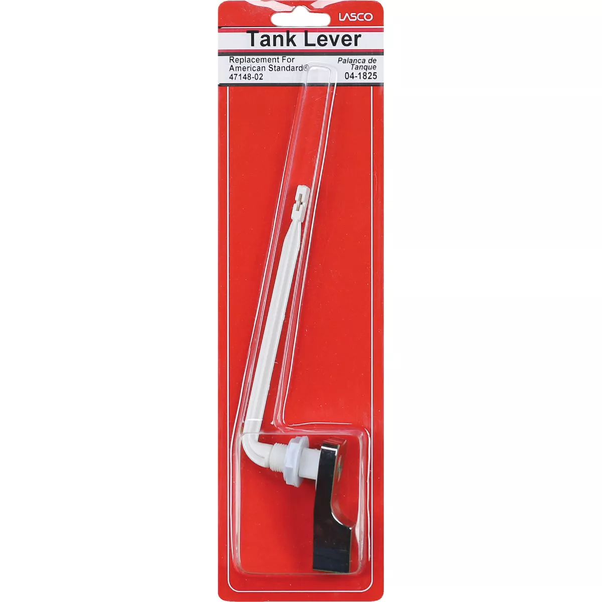 Lasco For American Standard Chrome Tank Lever with Plastic Straight Arm