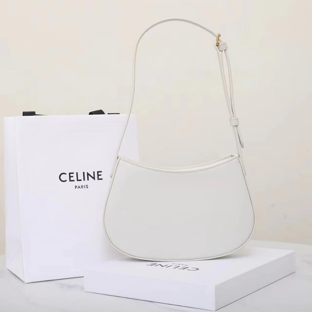CELINE MEDIUM TILLY BAG in shiny calfskin1:1High-quality replica