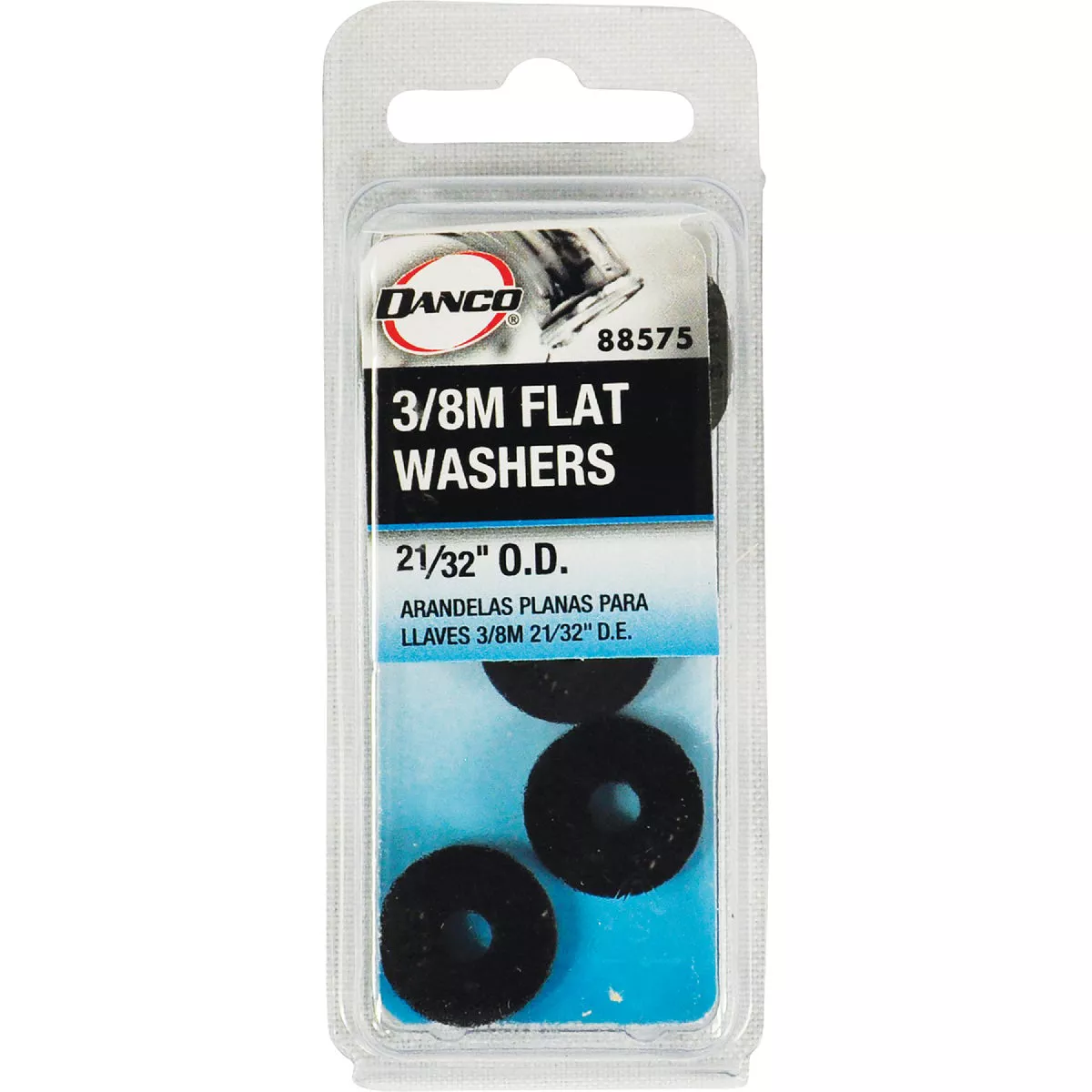 Danco 21/32 In. Black Flat Faucet Washer (10 Ct.)