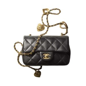 Chanel Classic Medium Blue Lambskin Rainbow Hardware – CB0311:1High-quality replica