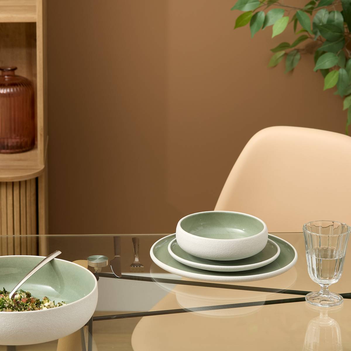 Dessert plate "Chiara" Stoneware (ceramic), D.20.7 cm