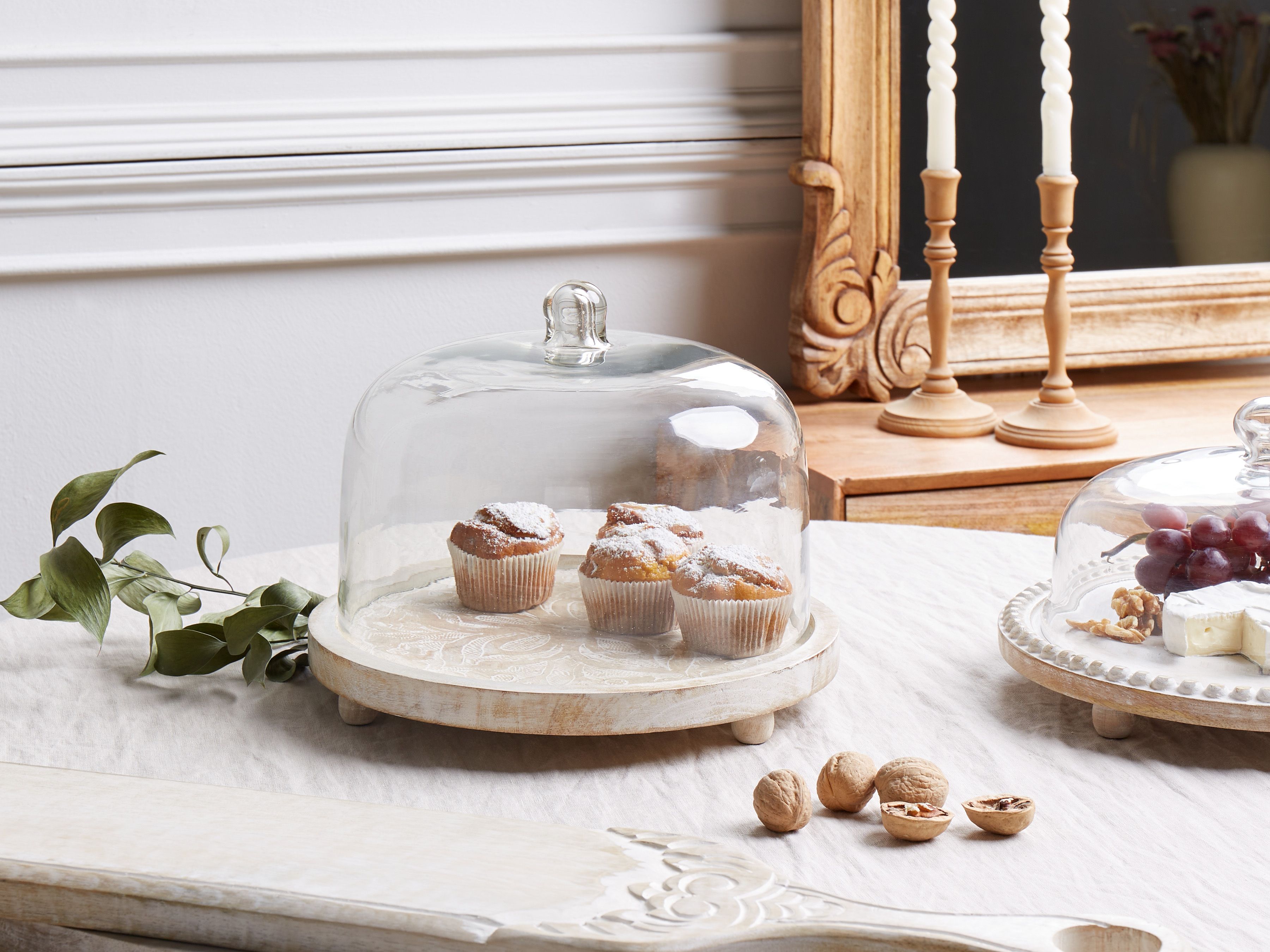 Cake Stand FAJUM Mango Wood Light Brown