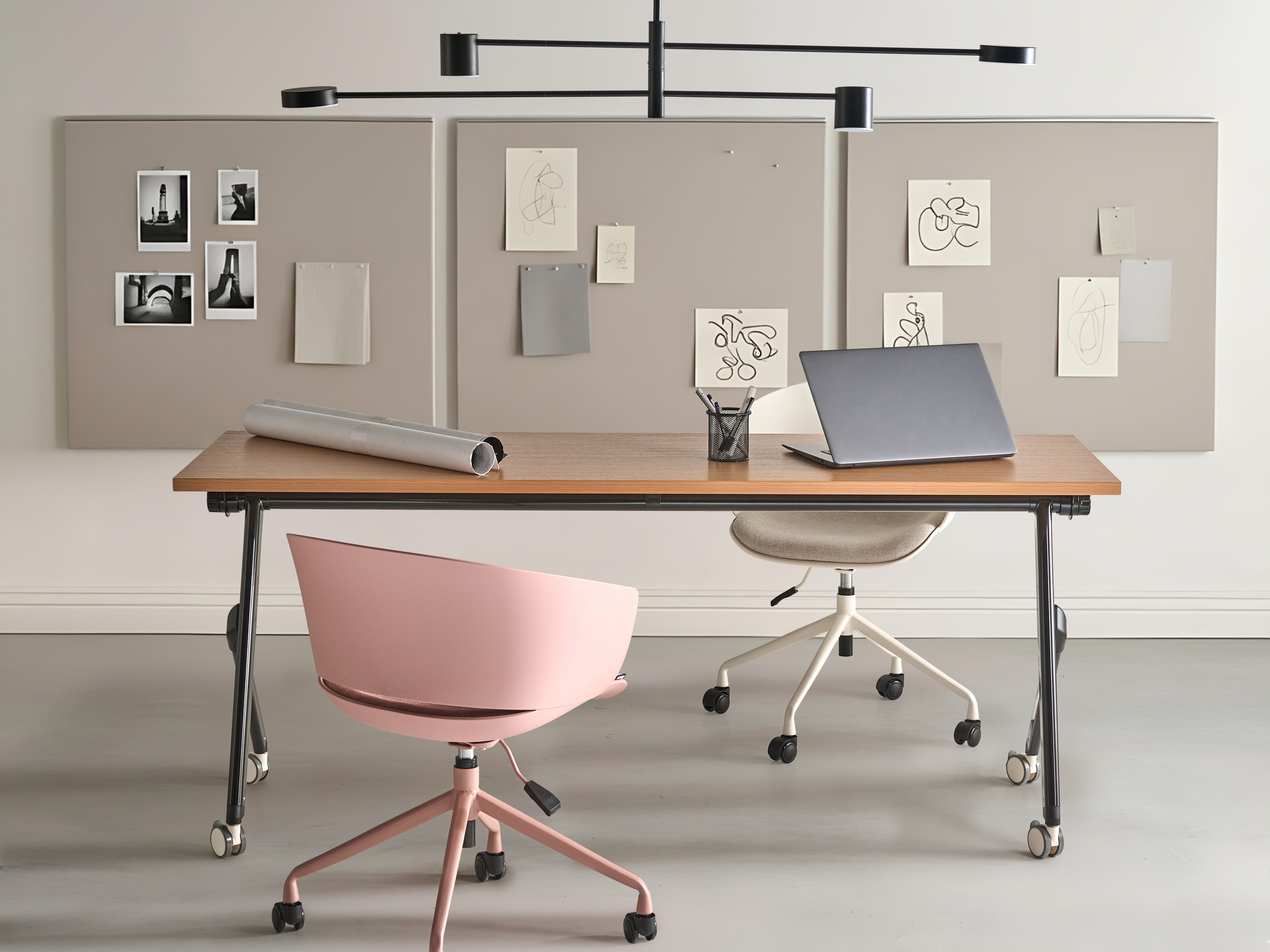 Foldable Office Desk BENDI Brown 180 cm 60 cm