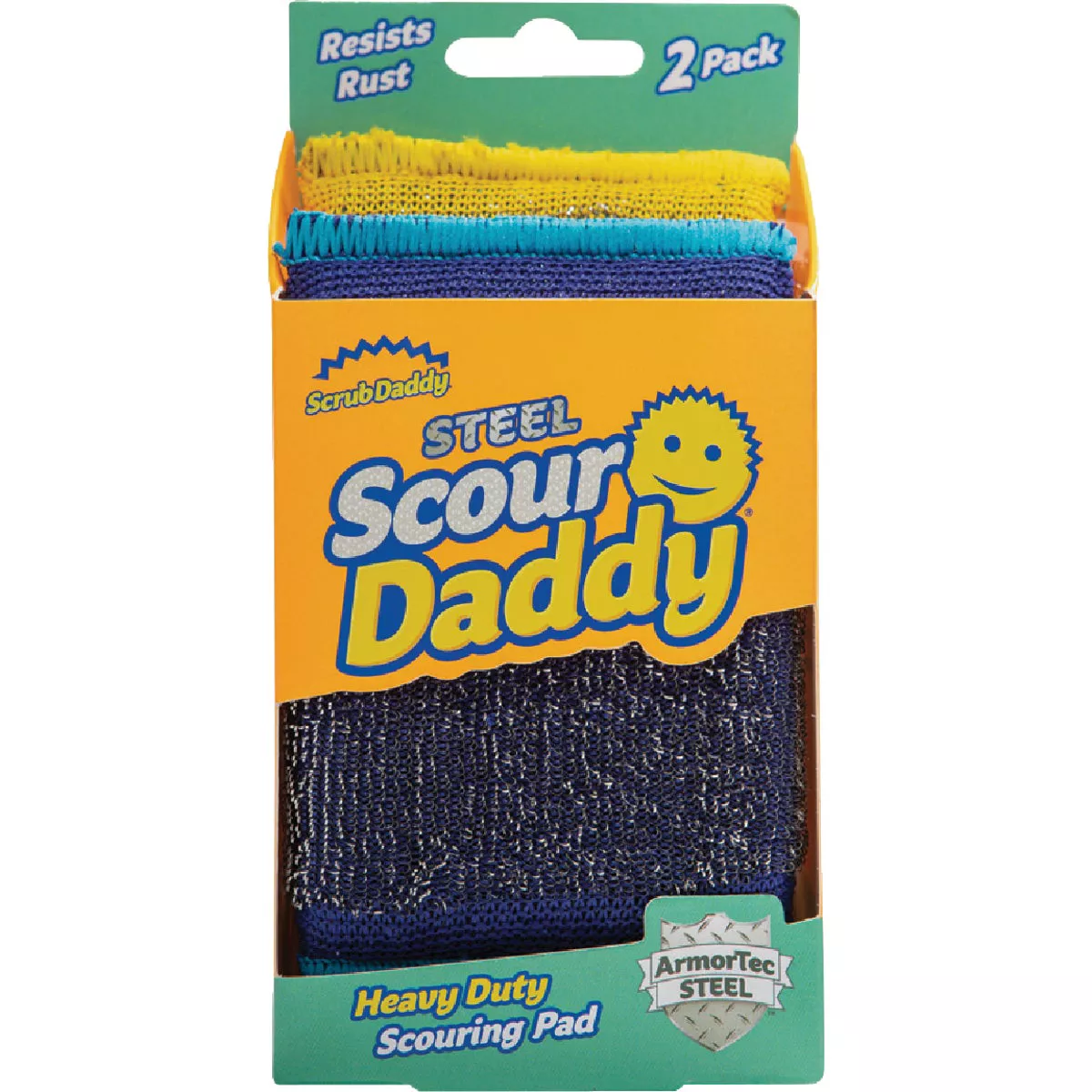 Scrub Daddy Scour Daddy Steel Scouring Pad (2-Pack)