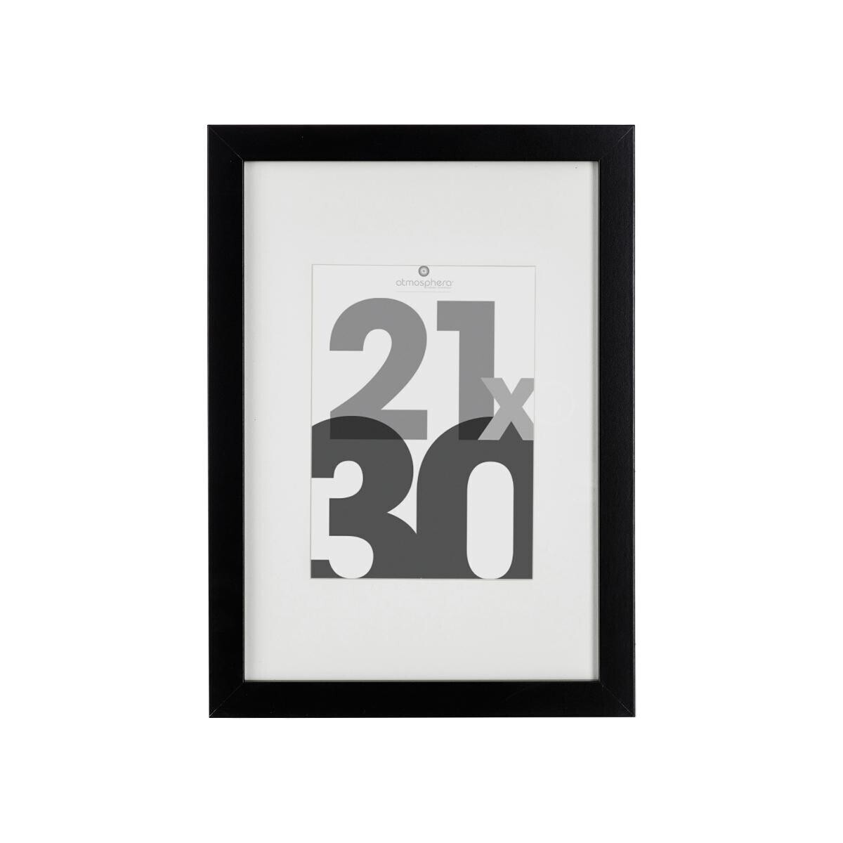 Wooden photo frame"Eva" Black, 21x30 cm