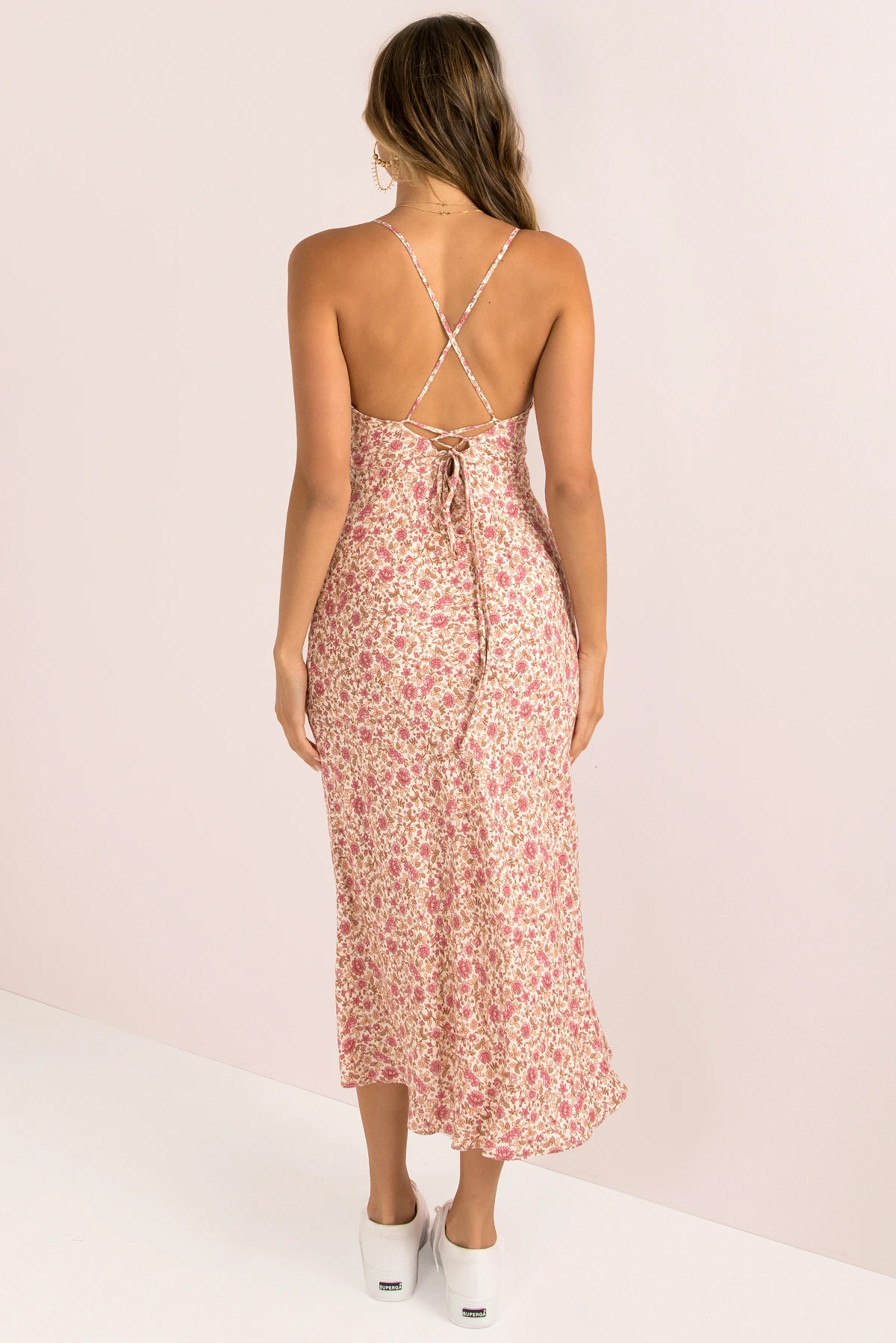 Ladies Suspender Floral Print Sexy Dress