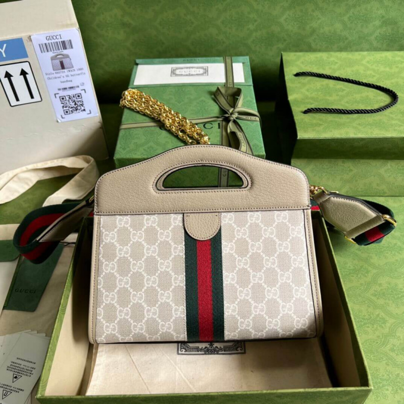 Replica Gucci Ophidia Small Tote With Web 693724 White1:1High-quality replica