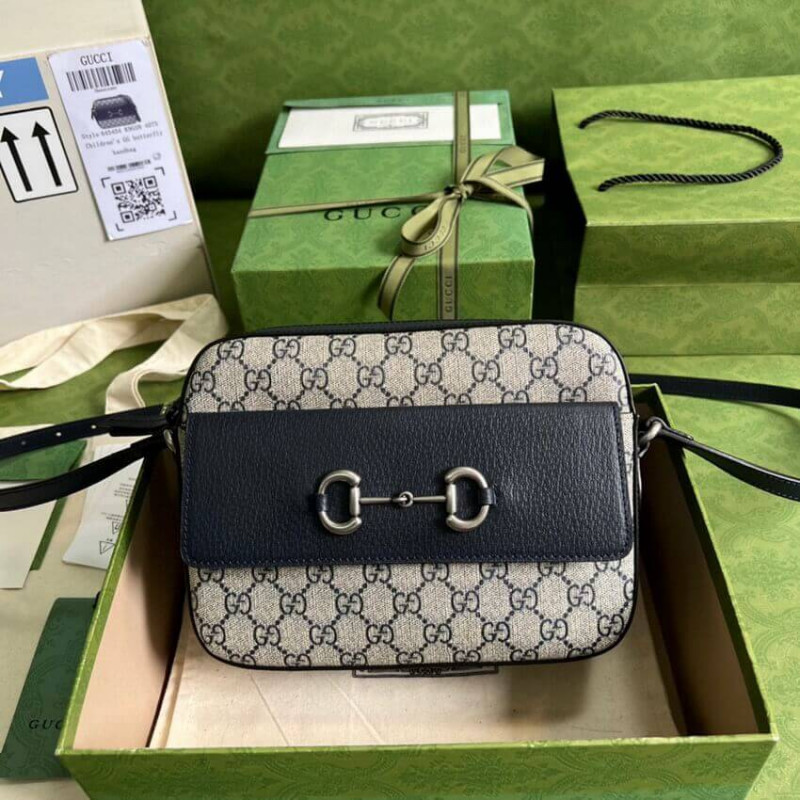 Replica Gucci Horsebit 1955 Small Bag In Blue 6454541:1High-quality replica