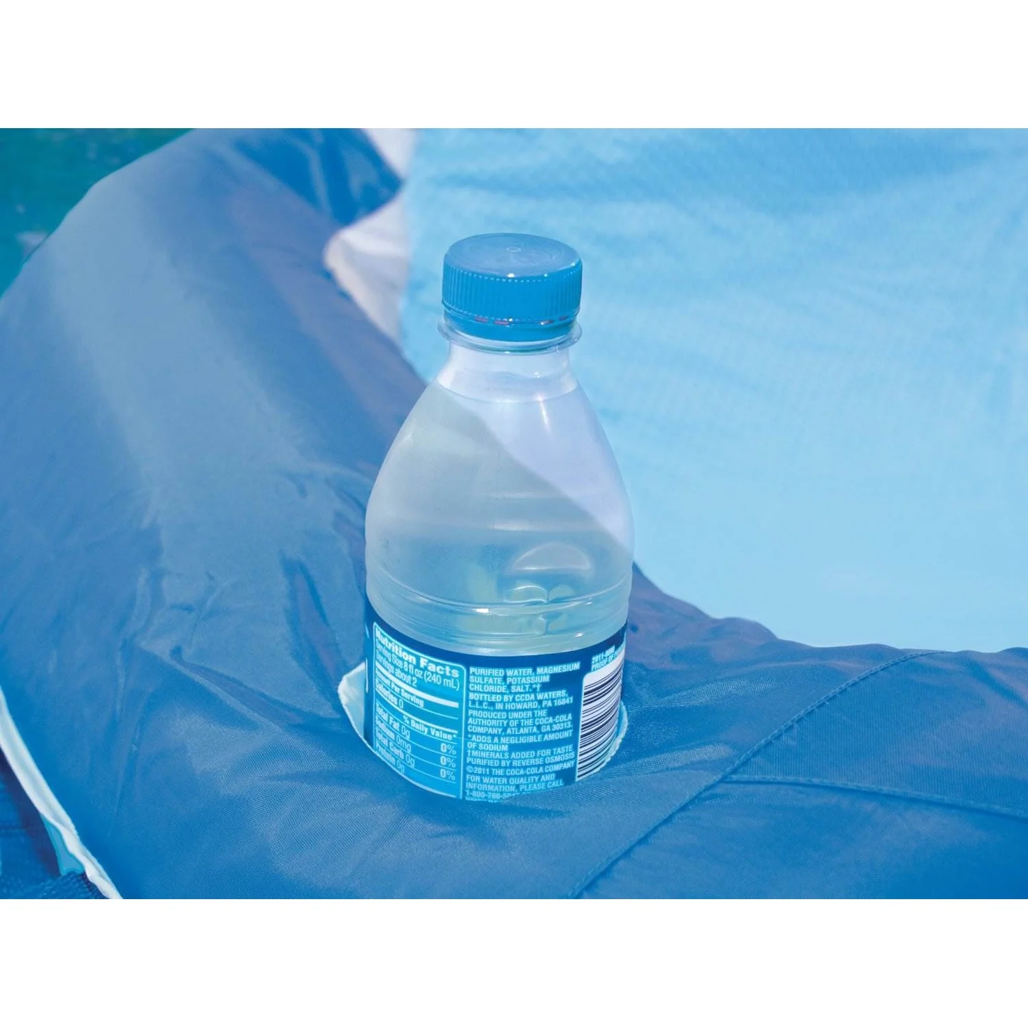 Kelsyus Floating Pool Lounger Inflatable Chair w/ Cup Holder Blue (2 Pack) 80014 - Image 12