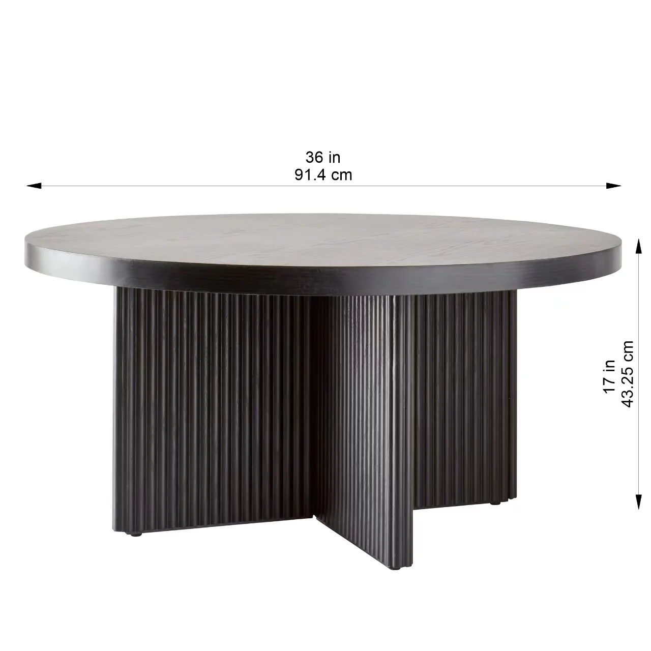 Better Homes & Gardens Lillian Fluted Coffee Table, Natural Pine Finish - Image 10