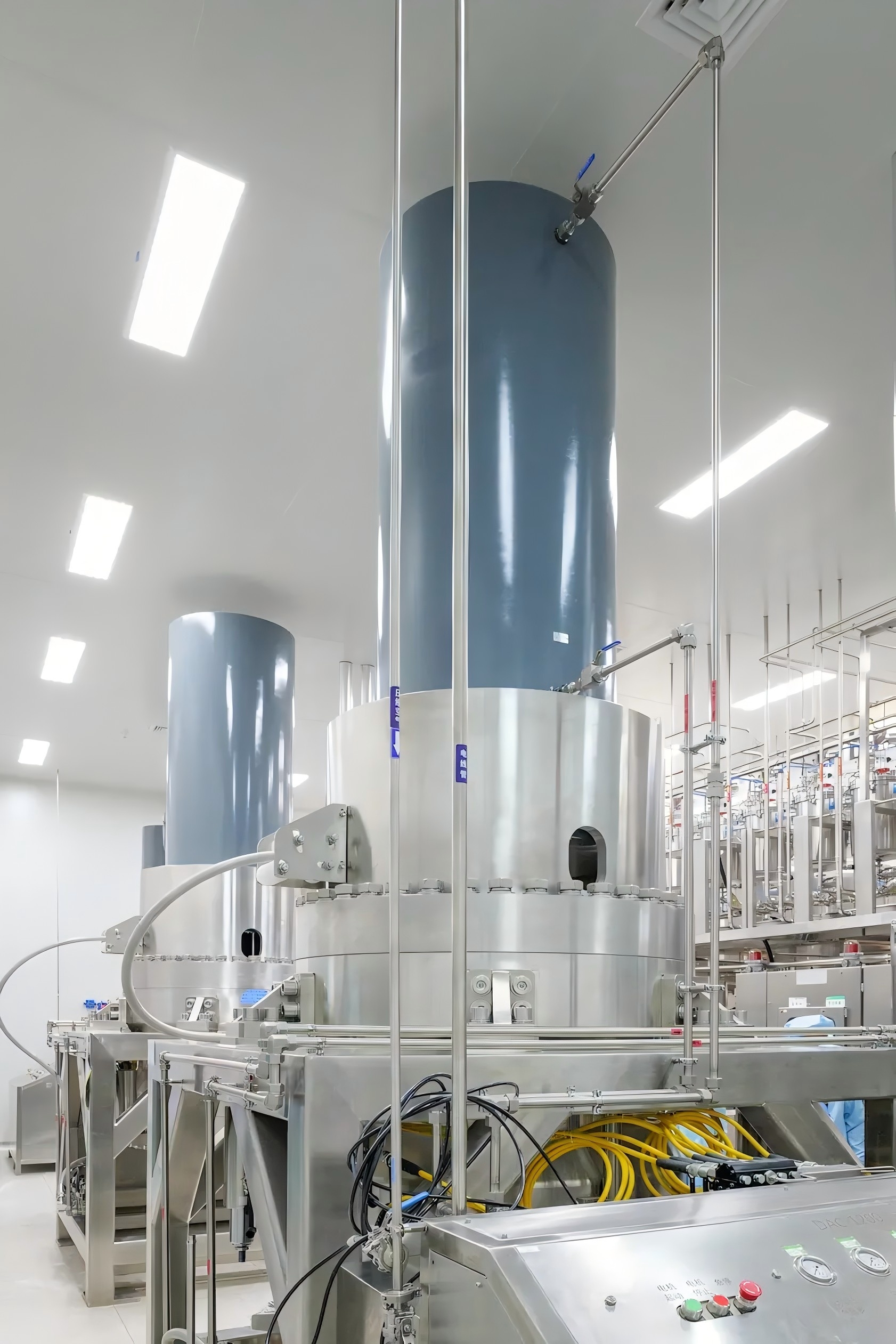 Equipment inside a production workshop