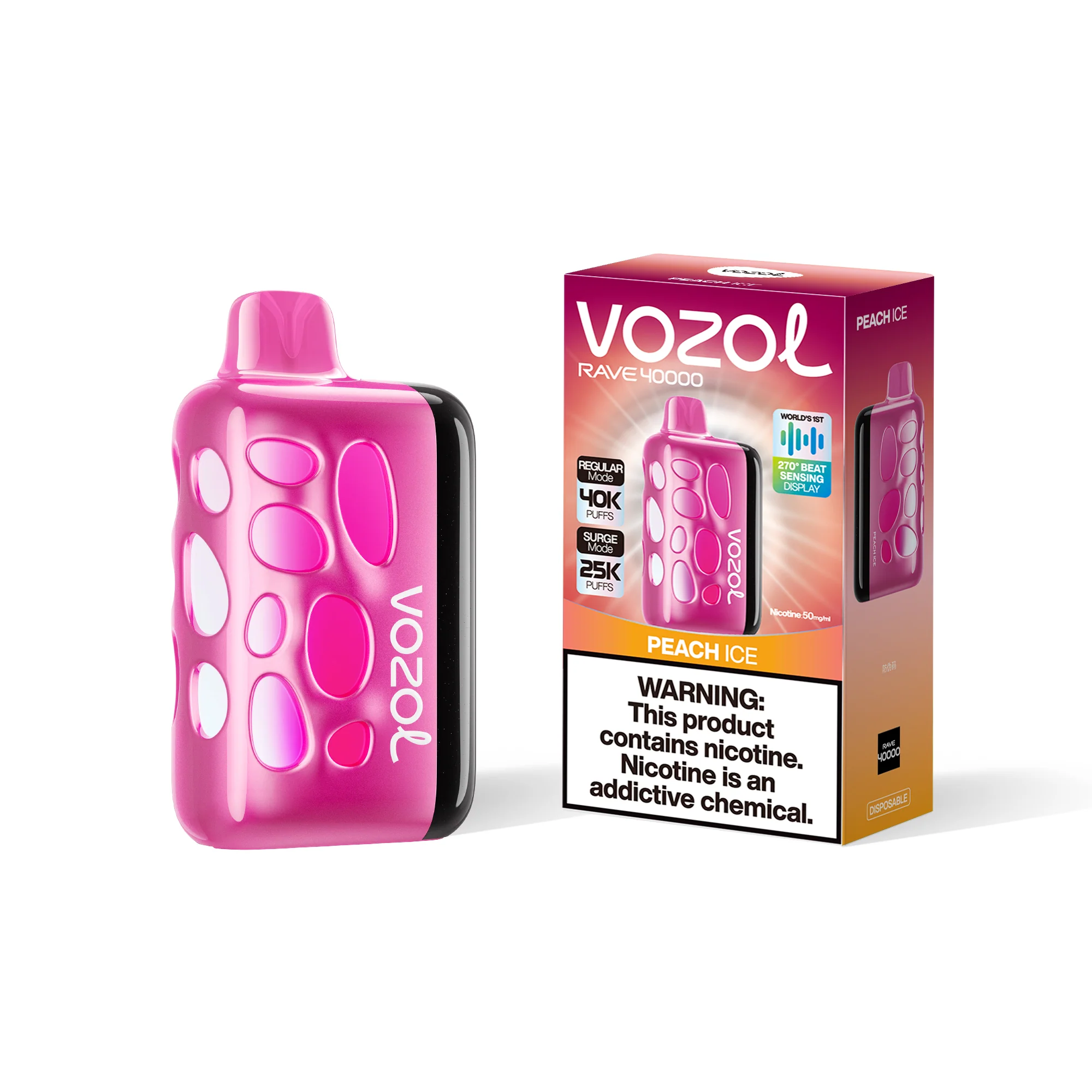 VOZOL RAVE 40K jednorazowy e-papieros (wszystkie smaki)