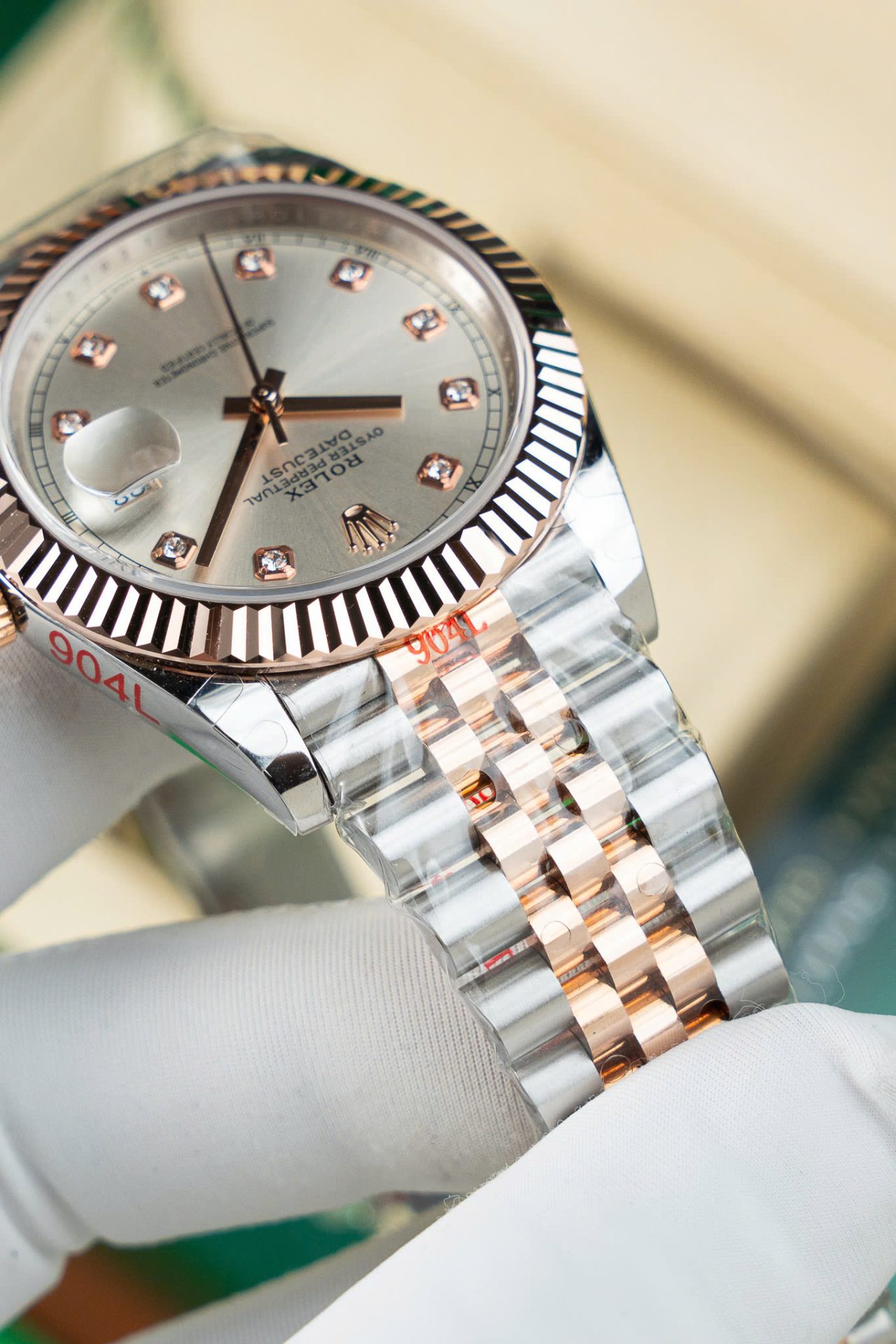 Rolex Copies Watch DateJust 126331 Dial Sundust Custom Gold Wrapped GM Factory 41mm - Top club