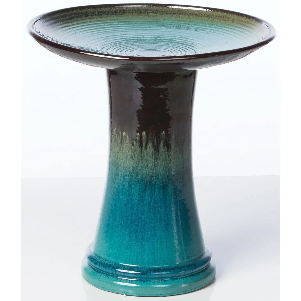 Alfresco Home Atlantis Bird Bath in Navy