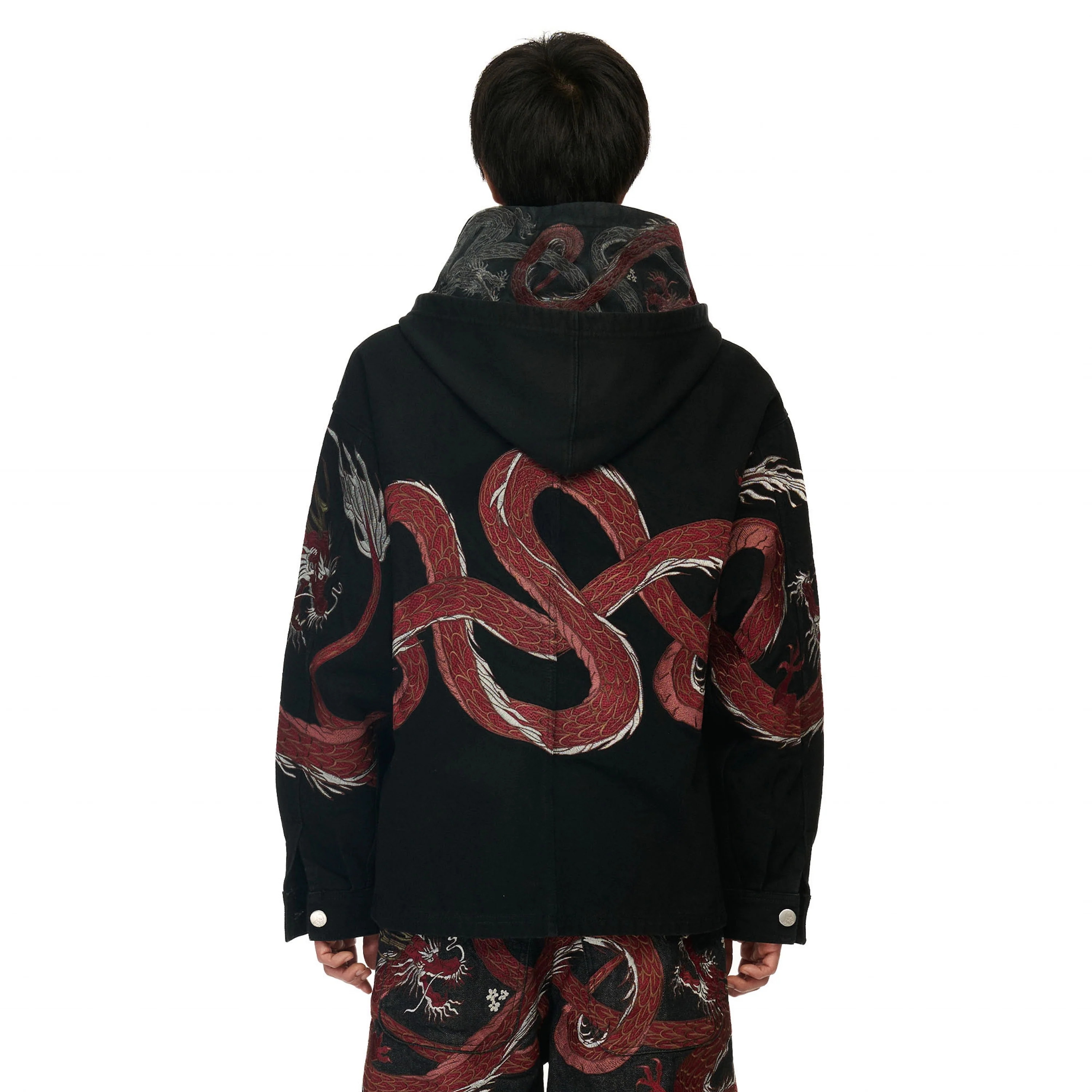 "yakuza" denim Jacket black