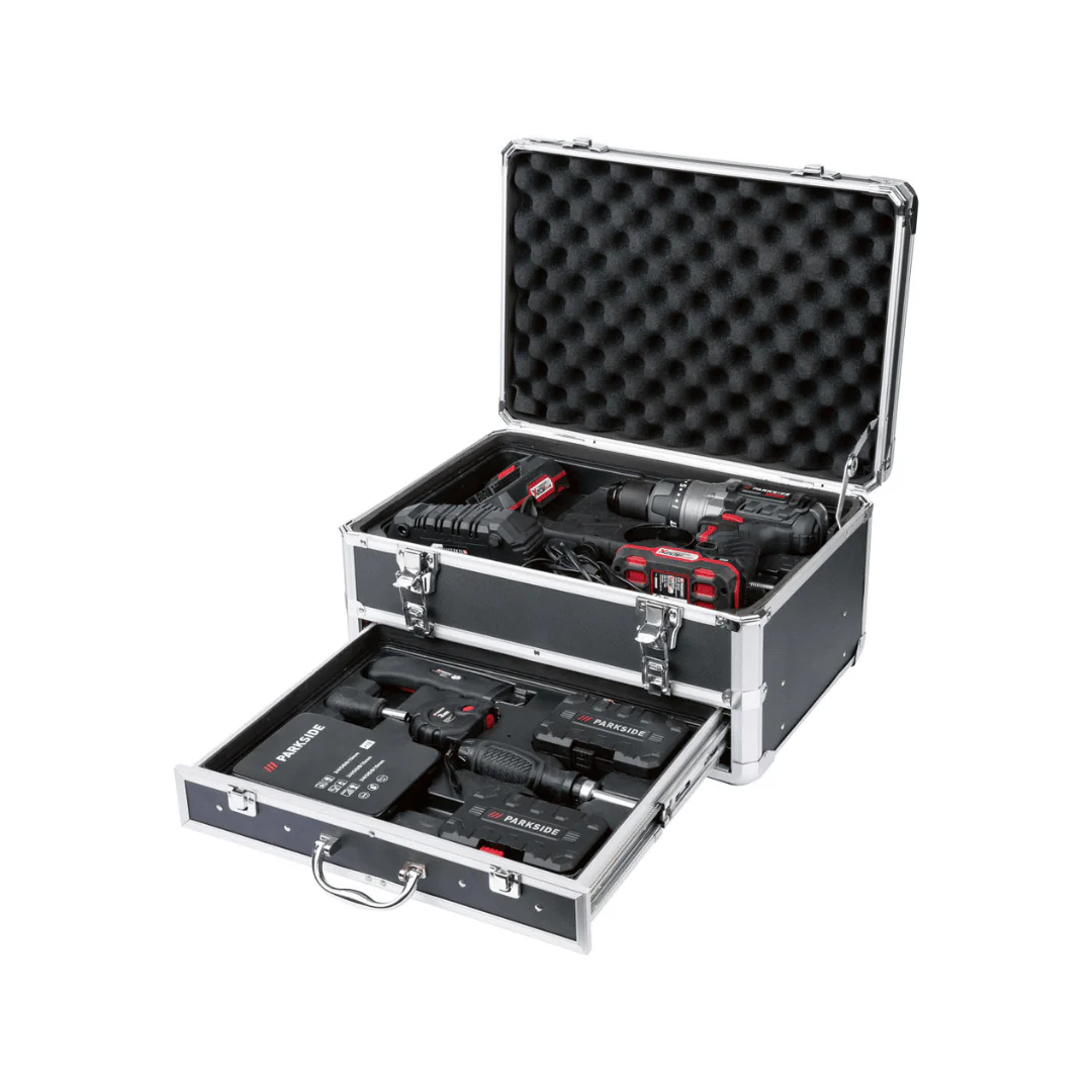 2026 Taladro Percutor Inalámbrico PARKSIDE PERFORMANCE con Accesorios »PSBSAP 20-LI B2«, 20 V