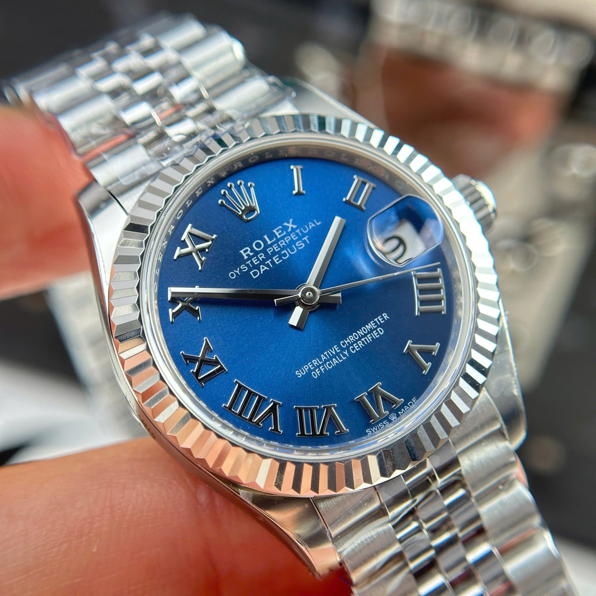 Rolex DateJust Clone Watches Dial Blue Jubilee Strap THB Factory 31mm - Top club