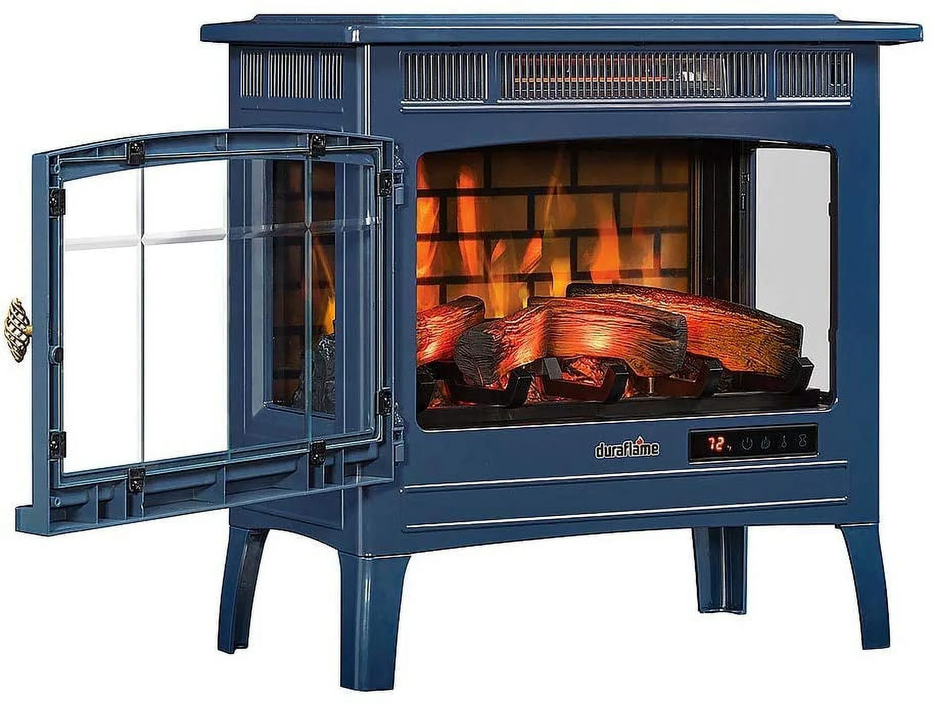 Duraflame 3D Black Infrared Electric Fireplace Stove with Remote Control - DFI-5010-01 - Image 26