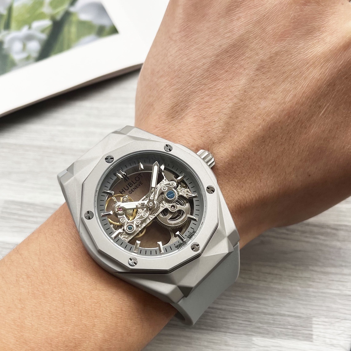 Hublot BIG BANG series, 46 mm Malaysian rubber strap(1:1 replica) - Elite Watch Atelier