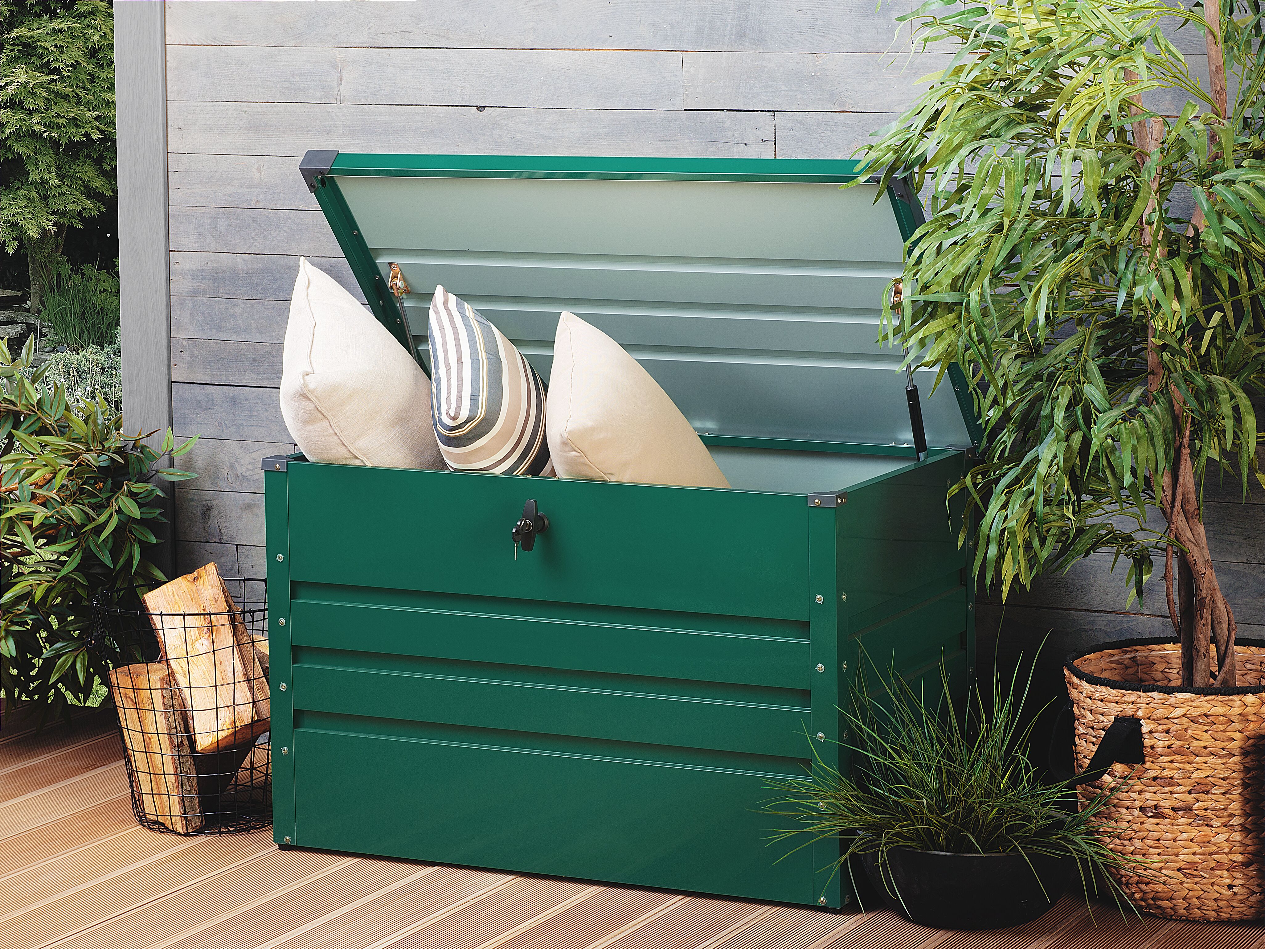 Storage Box CEBROSA 100 cm 62 cm Dark Green