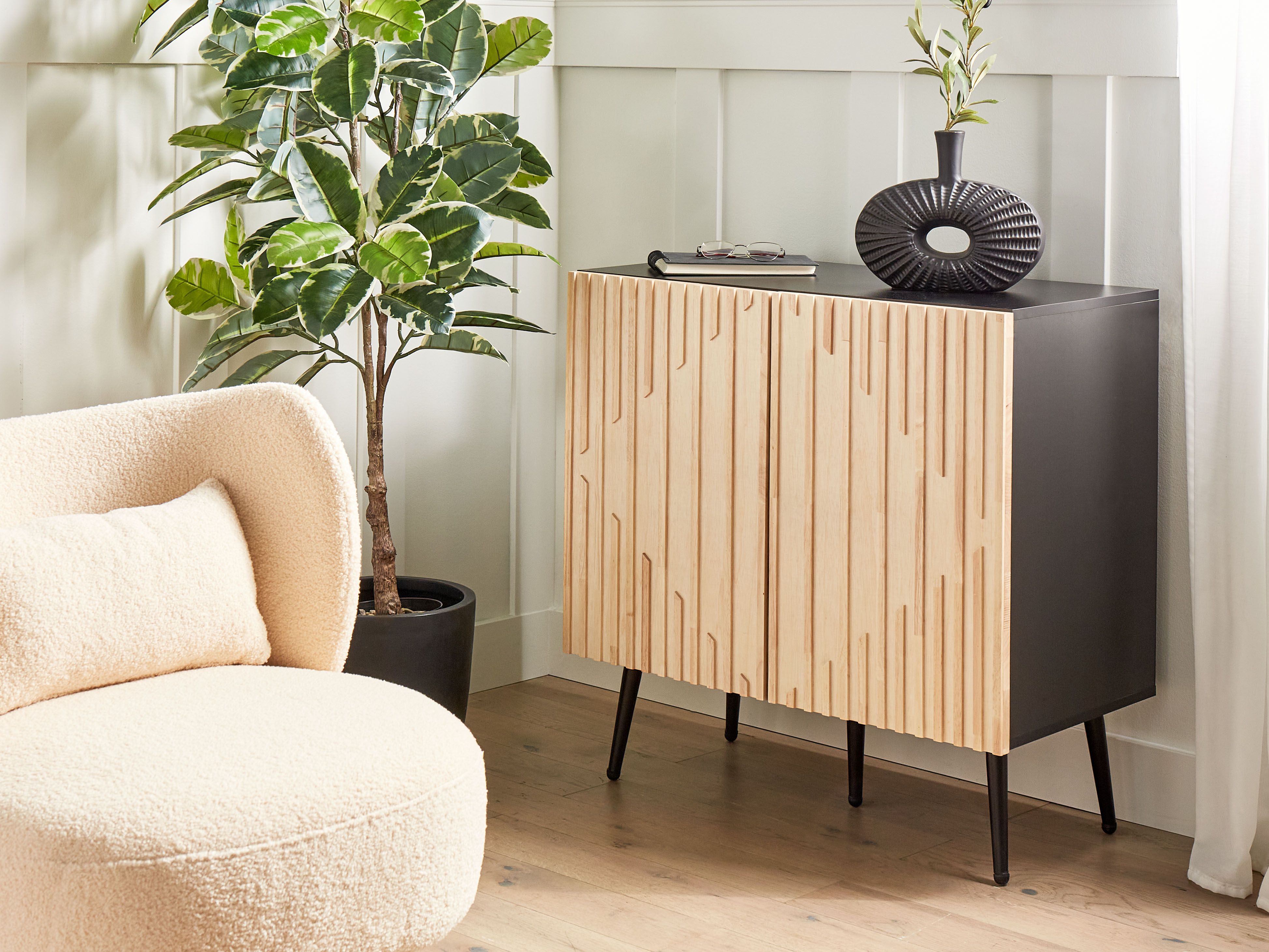Cabinet DALCROSS Brown/ Black