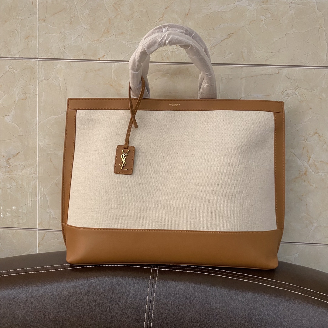 SHOPPING TAG IN CANVAS AND LEATHER1:1High-quality replica