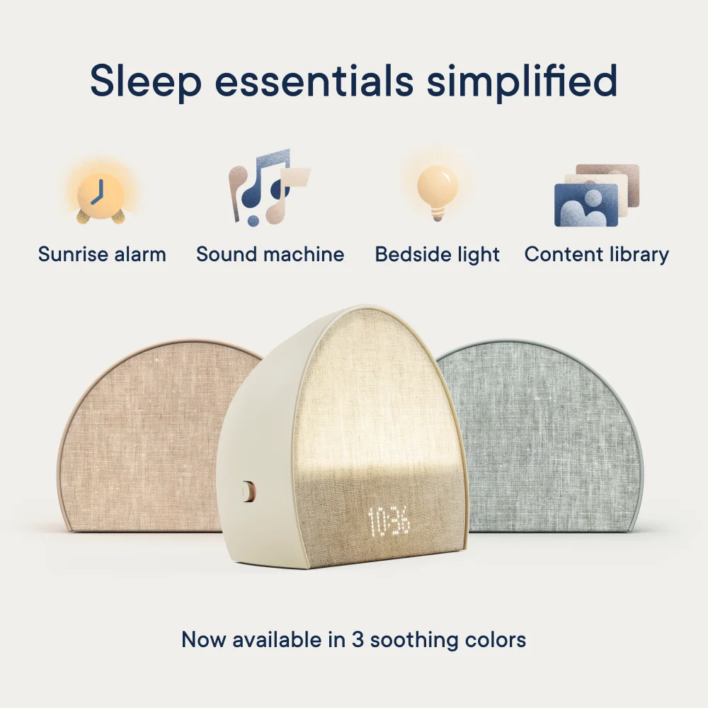 Hatch Restore 2 Sunrise Alarm Clock, Sound Machine, Smart Light (Putty) �?Your Bedside Sleep Guide, White Noise, Custom Sleep Routines, Dimmable Clock, Deep Sleep, Gentle Alarm, Wake Up Rested - Image 2