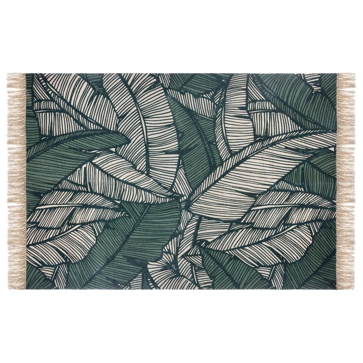 Rug "Jungle", cotton Green, 120x170 cm