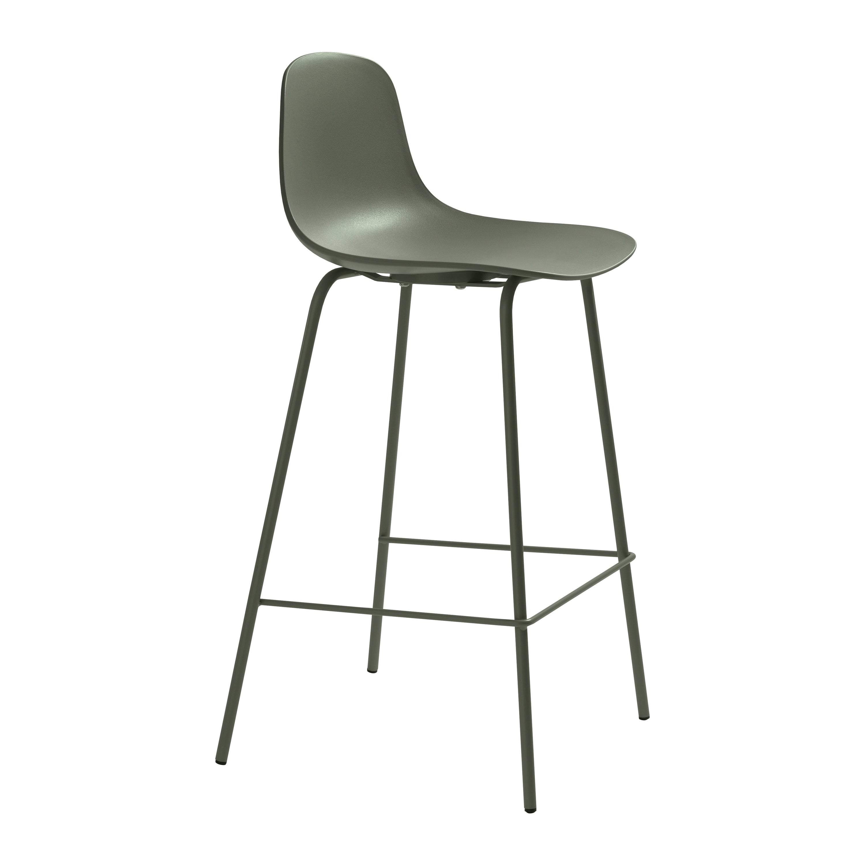 Blokker Keen Barkruk H 67,5 cm - Olijfgroen