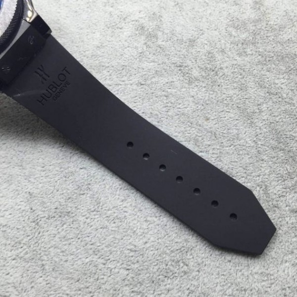 Replica Hublot Big Bang Tourbillon Ceramic Case Black Dial Rubber Strap - Top club