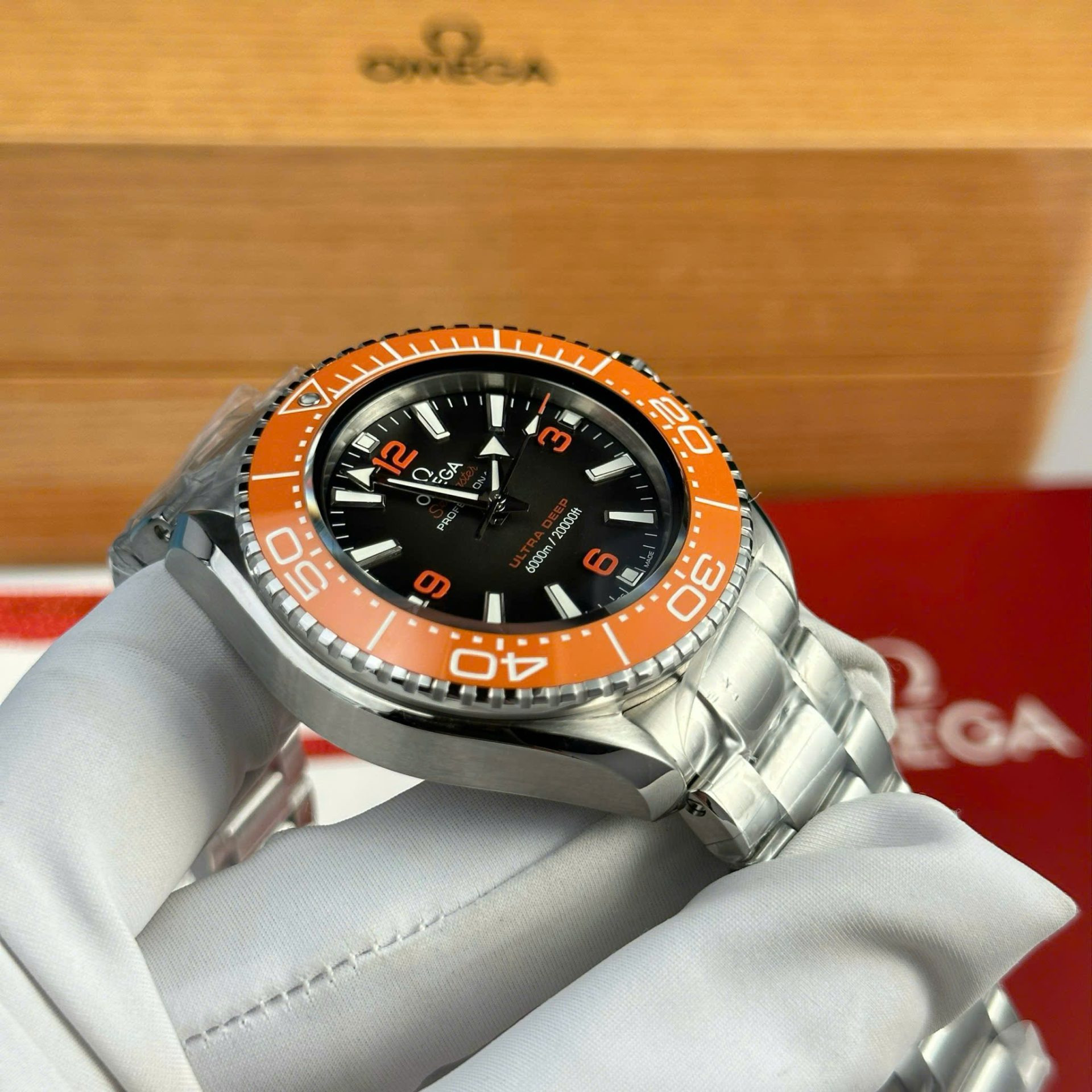 Omega Seamaster Planet Ocean 6000M Ultra Deep Replica Watch Black Dial VS Factory 45.5mm - Top club