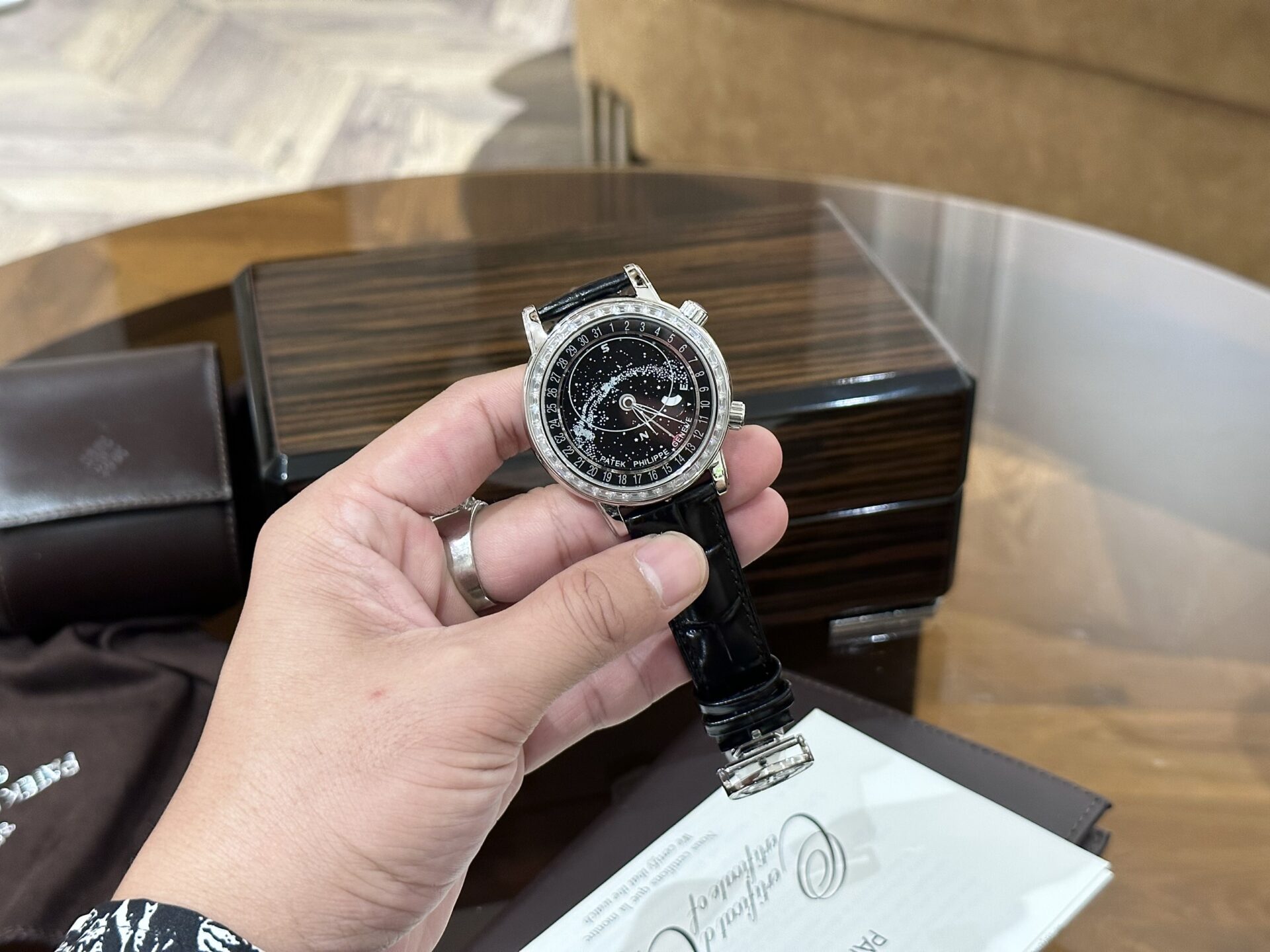 Patek Philippe Grand Complications 6104G Replica Watch Black 44mm - Elite Watch Atelier