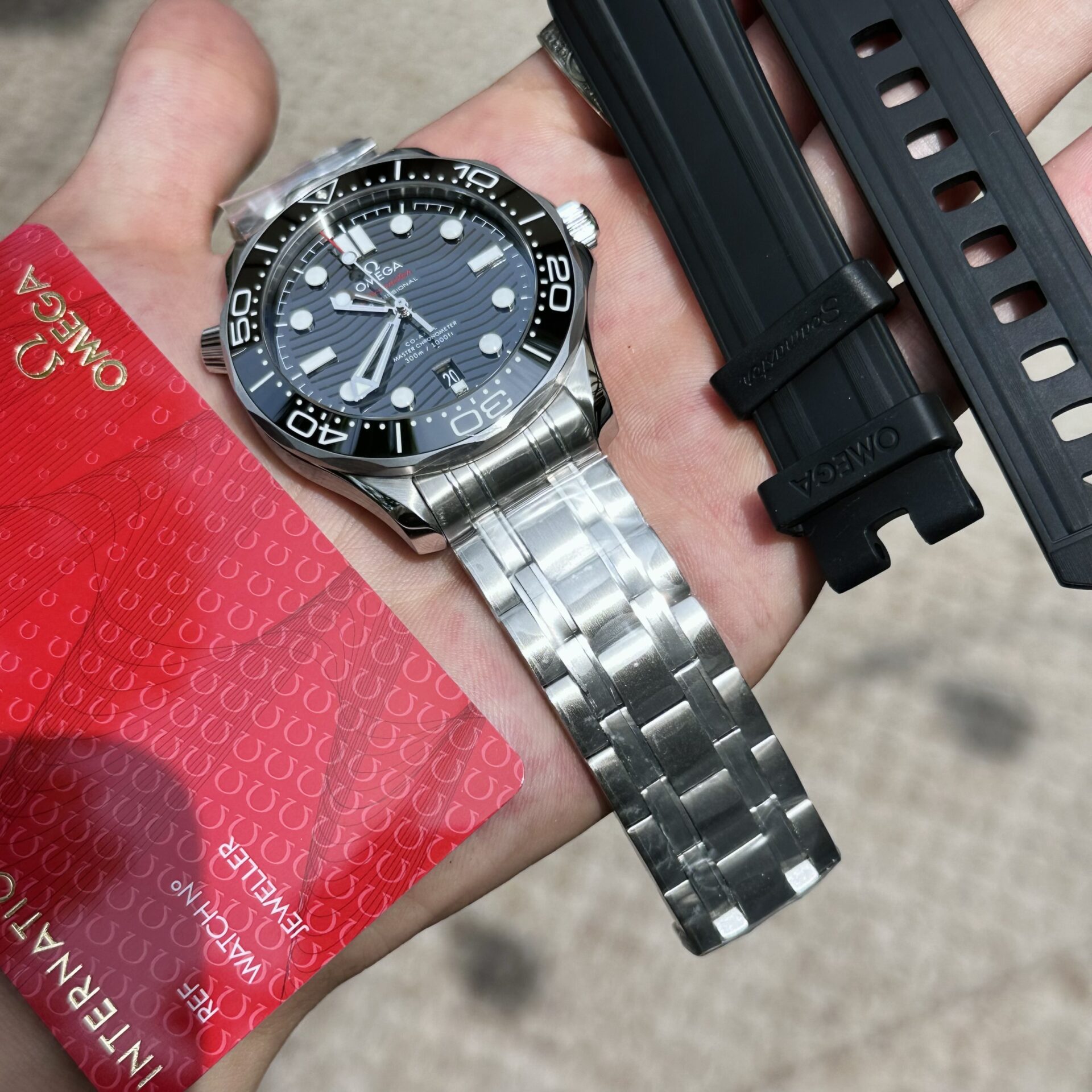 Omega Replica 1:1 Watch Seamaster Black Dial Full Set VS Factory 42mm - Elite Watch Atelier