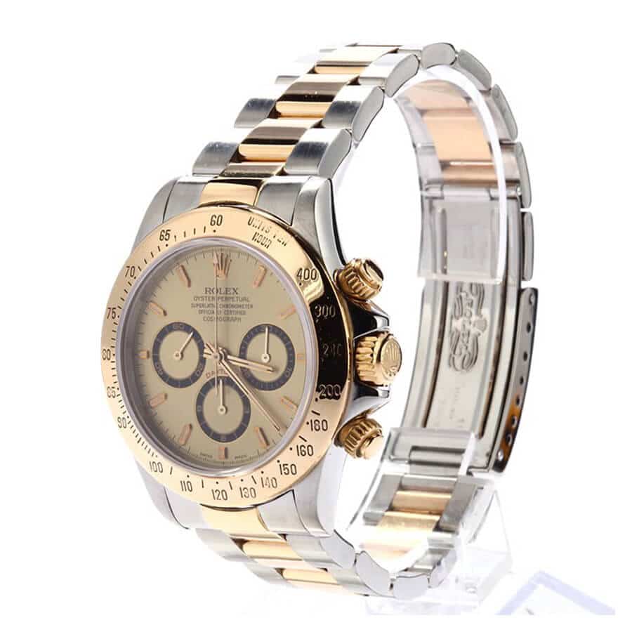 Rolex Daytona Cosmograph Yellow Gold Champagne Dial 16523 Replica - Elite Watch Atelier