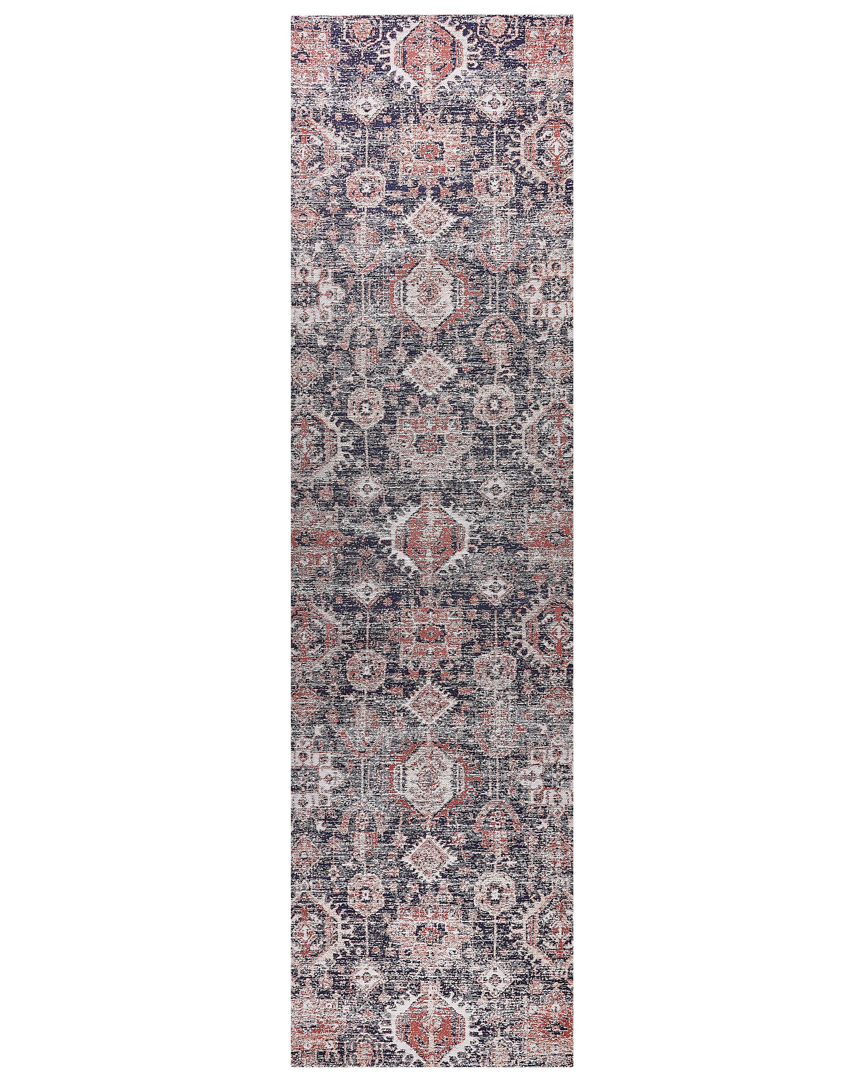 Rug KURIN Blue 80 x 300 cm Cotton