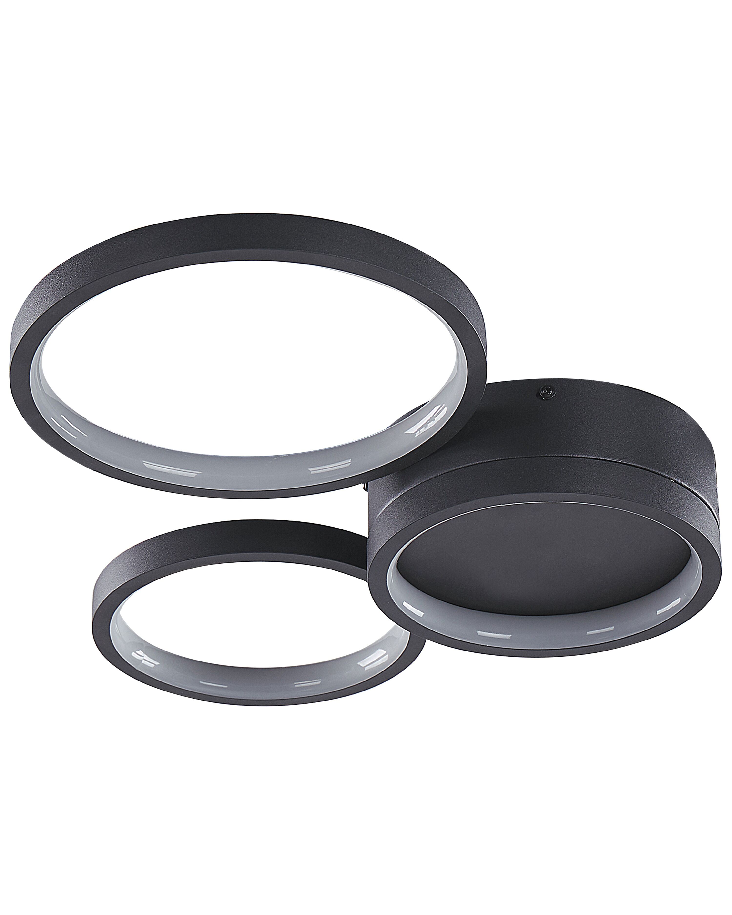 LED Ceiling Lamp AGNAT Metal Black
