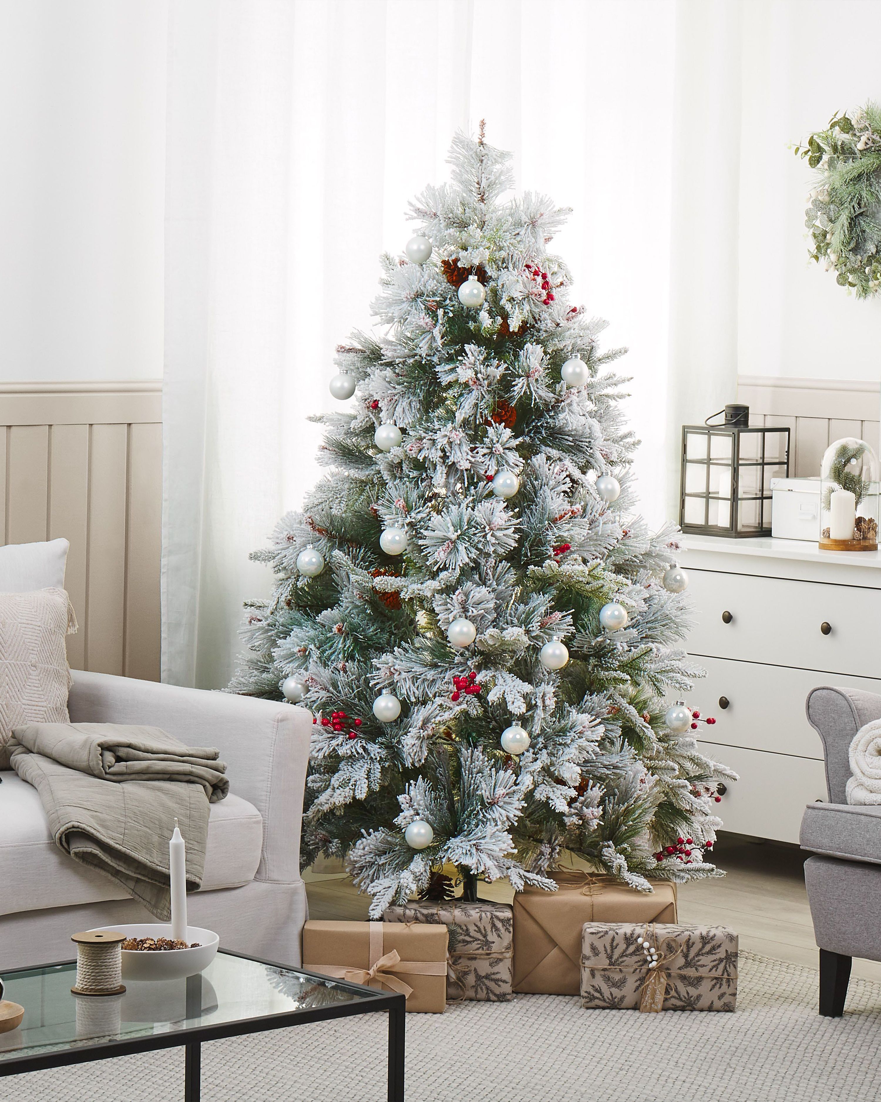 Artificial Snowy Christmas Tree MASALA 180 cm White