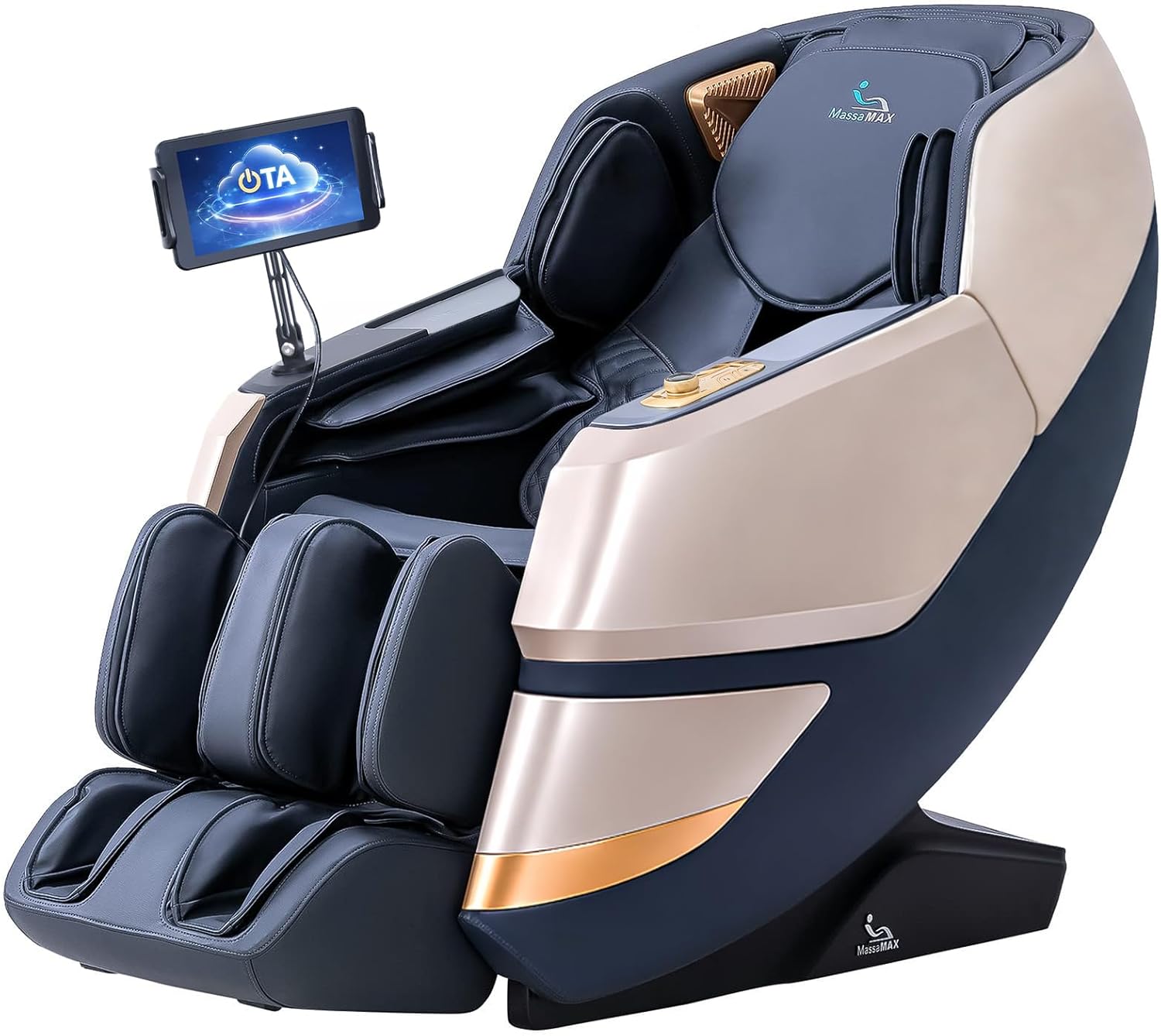 MassaMAX 2026 4D Massage Chair, Full Body Recliner with OTA Cloud Tech, Deep Yoga Stretch, 27 Auto Modes, 55