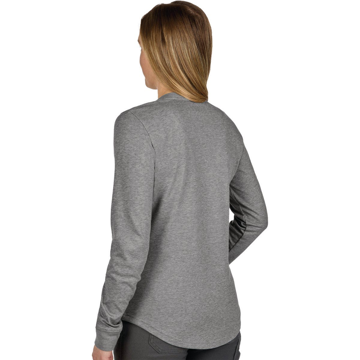 Milwaukee FREEFLEX Women's Large Gray Long Sleeve Hybrid T-Shirt